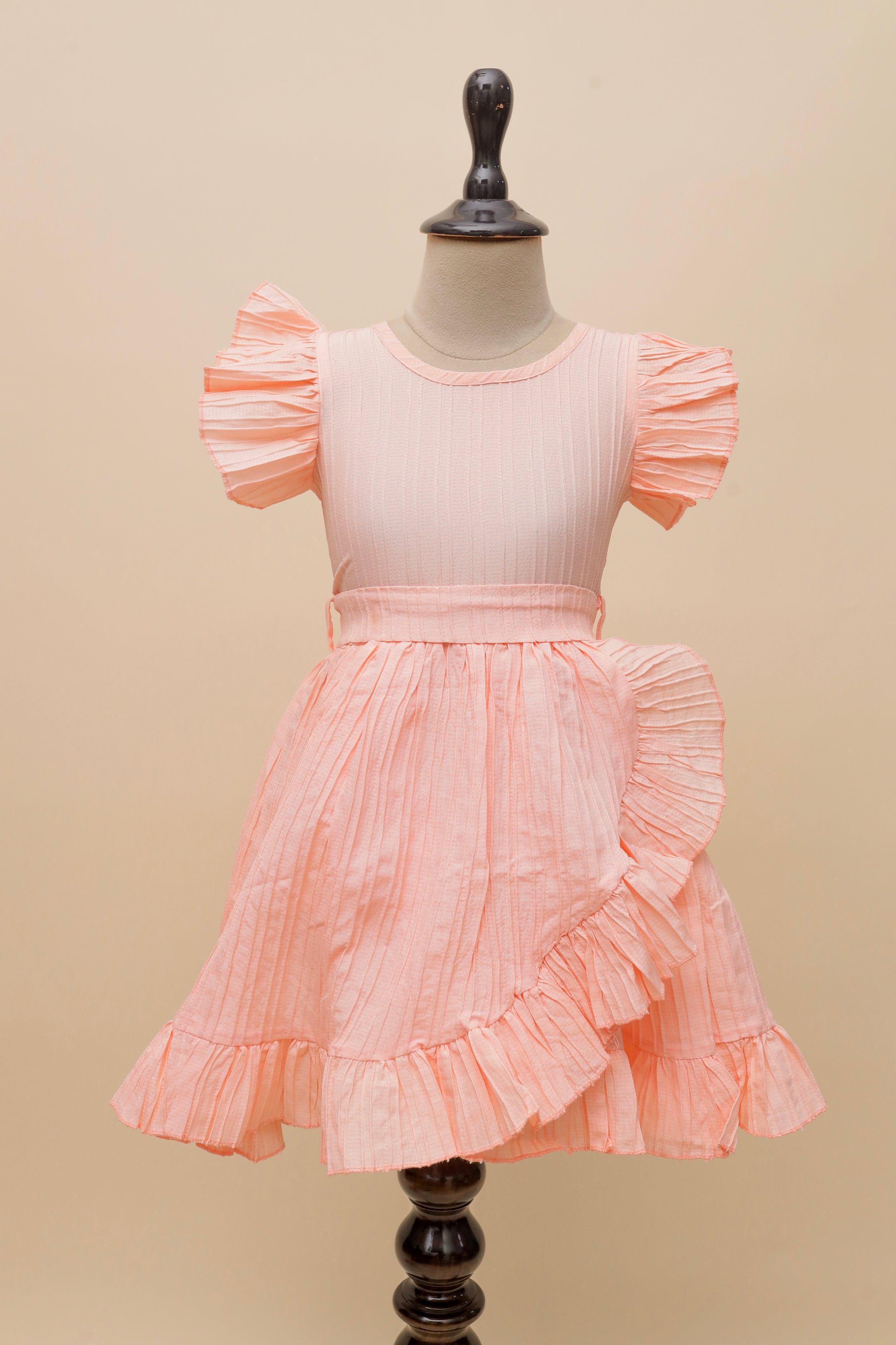 Lilac Ruffle Pleat Frock