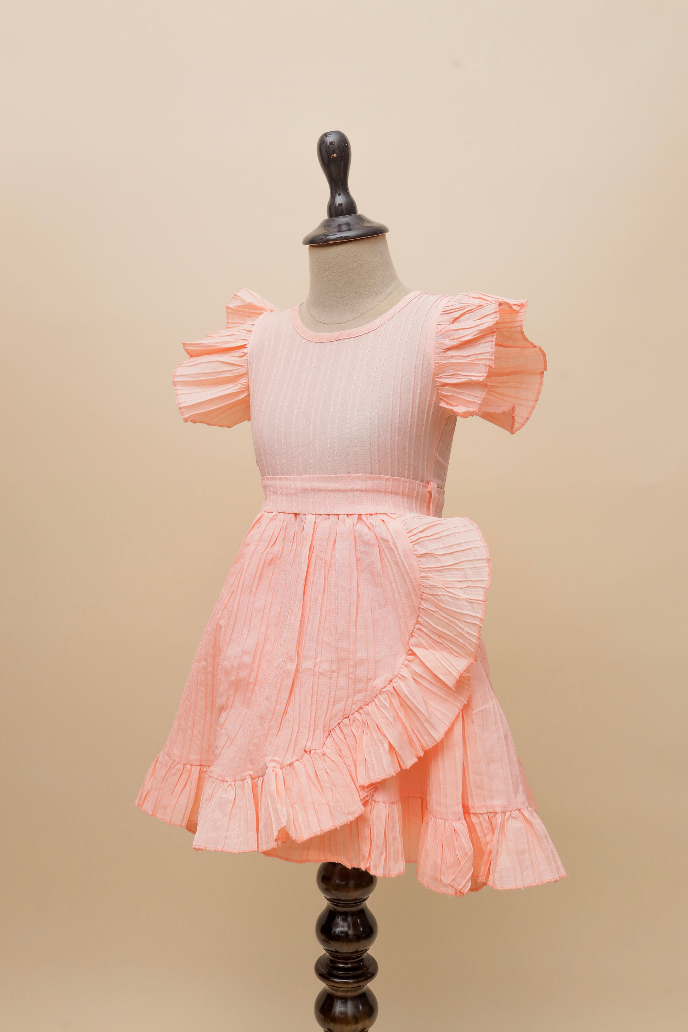 Lilac Ruffle Pleat Frock