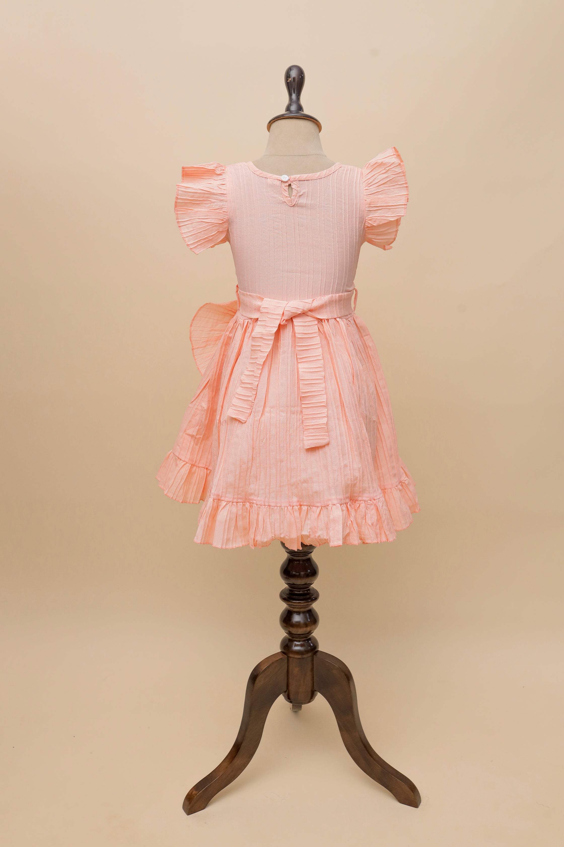 Lilac Ruffle Pleat Frock