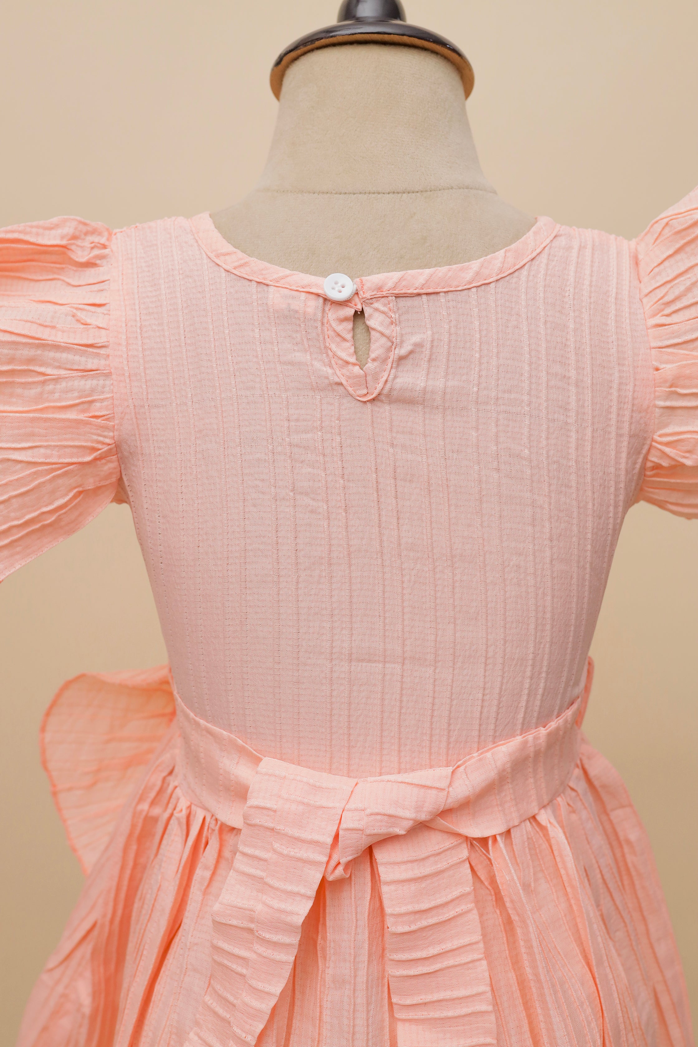 Lilac Ruffle Pleat Frock