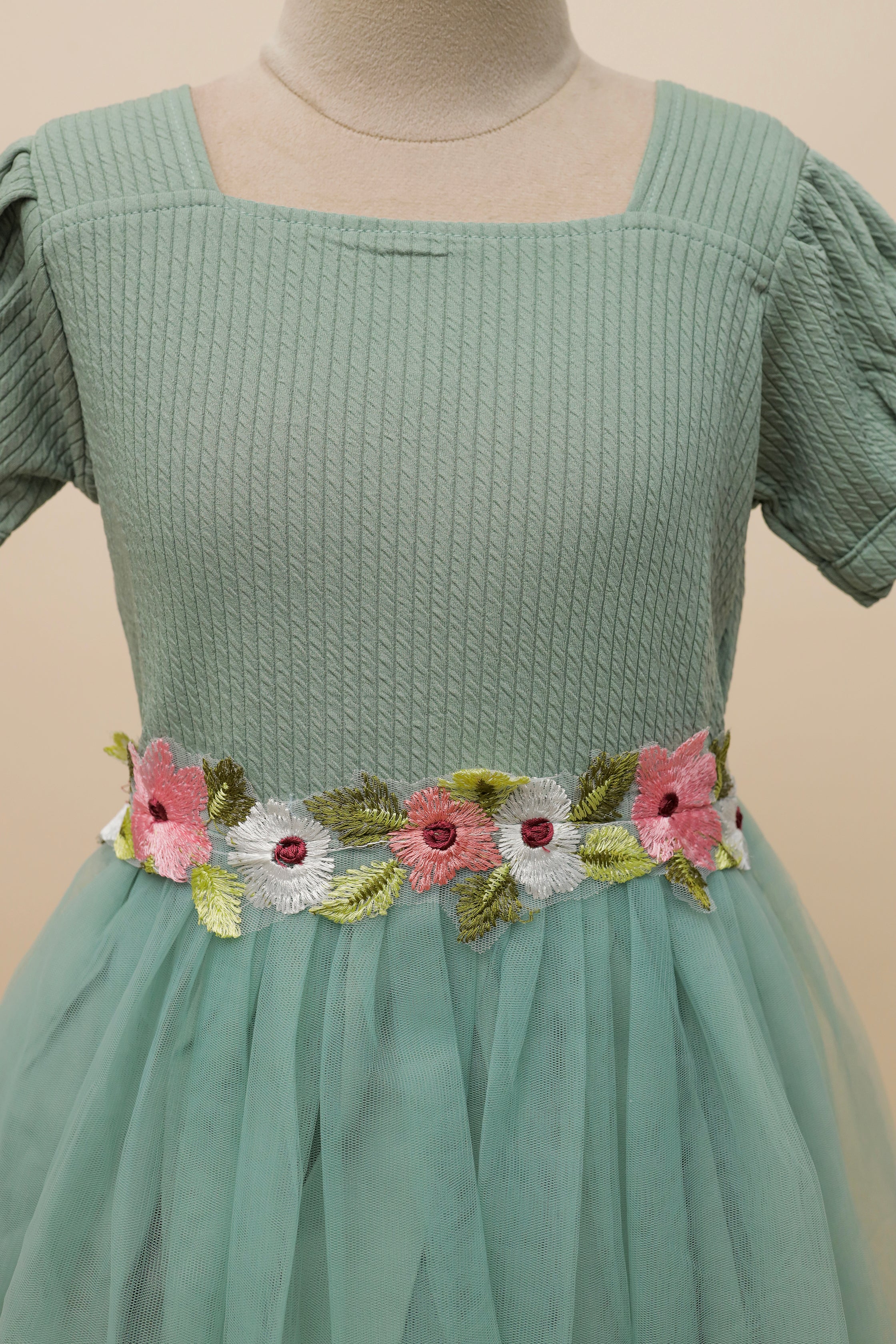 Pure Blossom Embroidered Frock