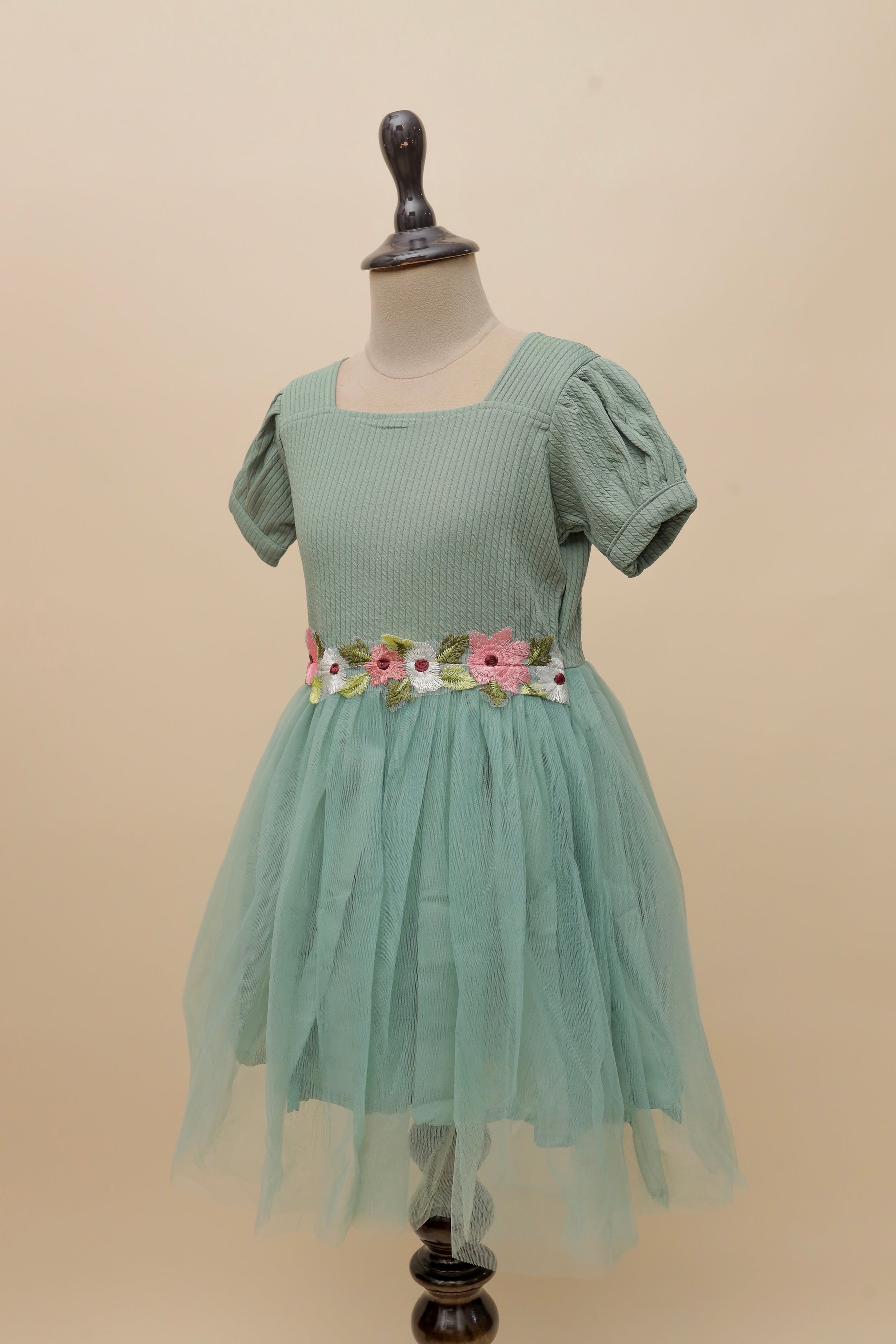 Pure Blossom Embroidered Frock