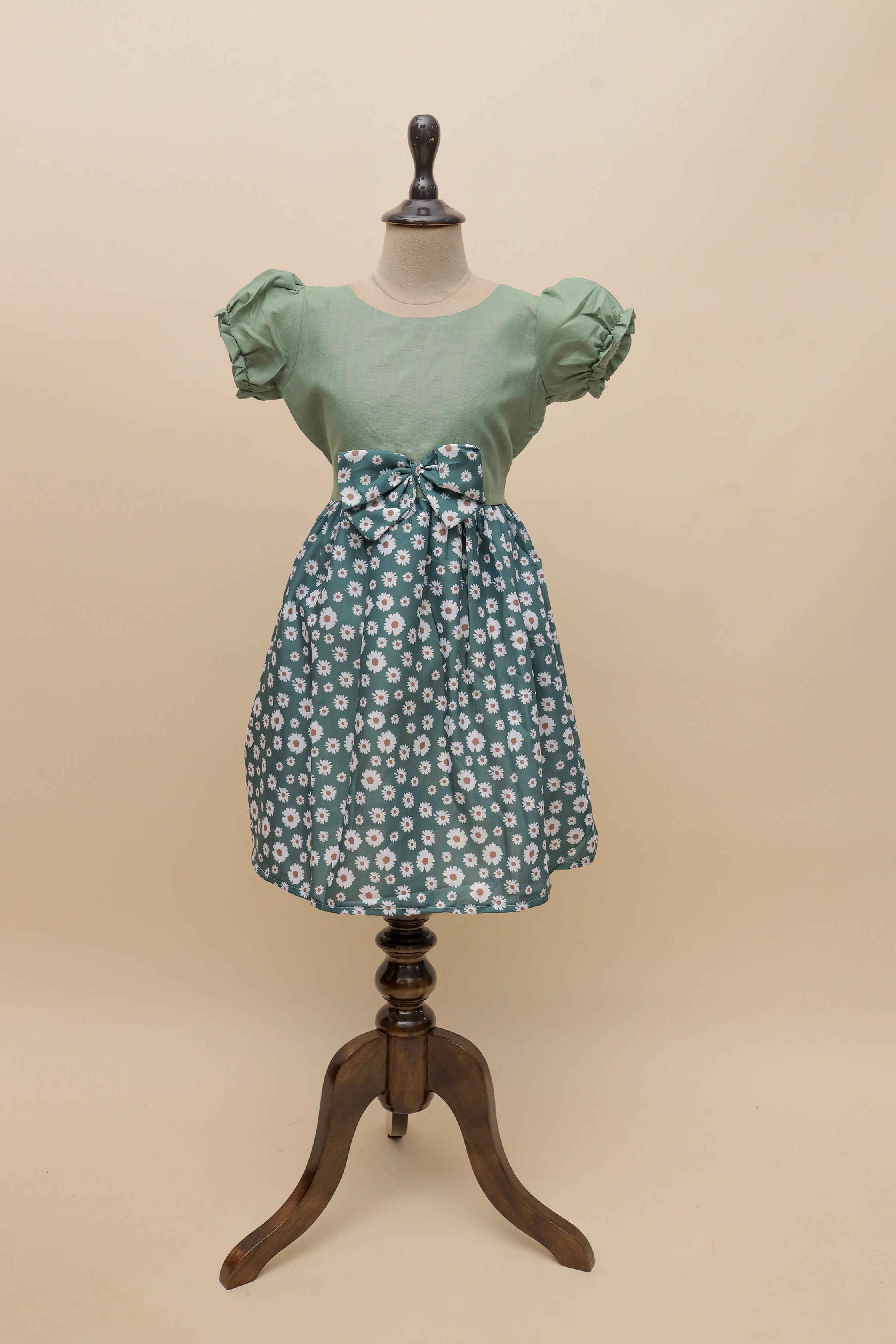 Mint Daisy Bow Frock