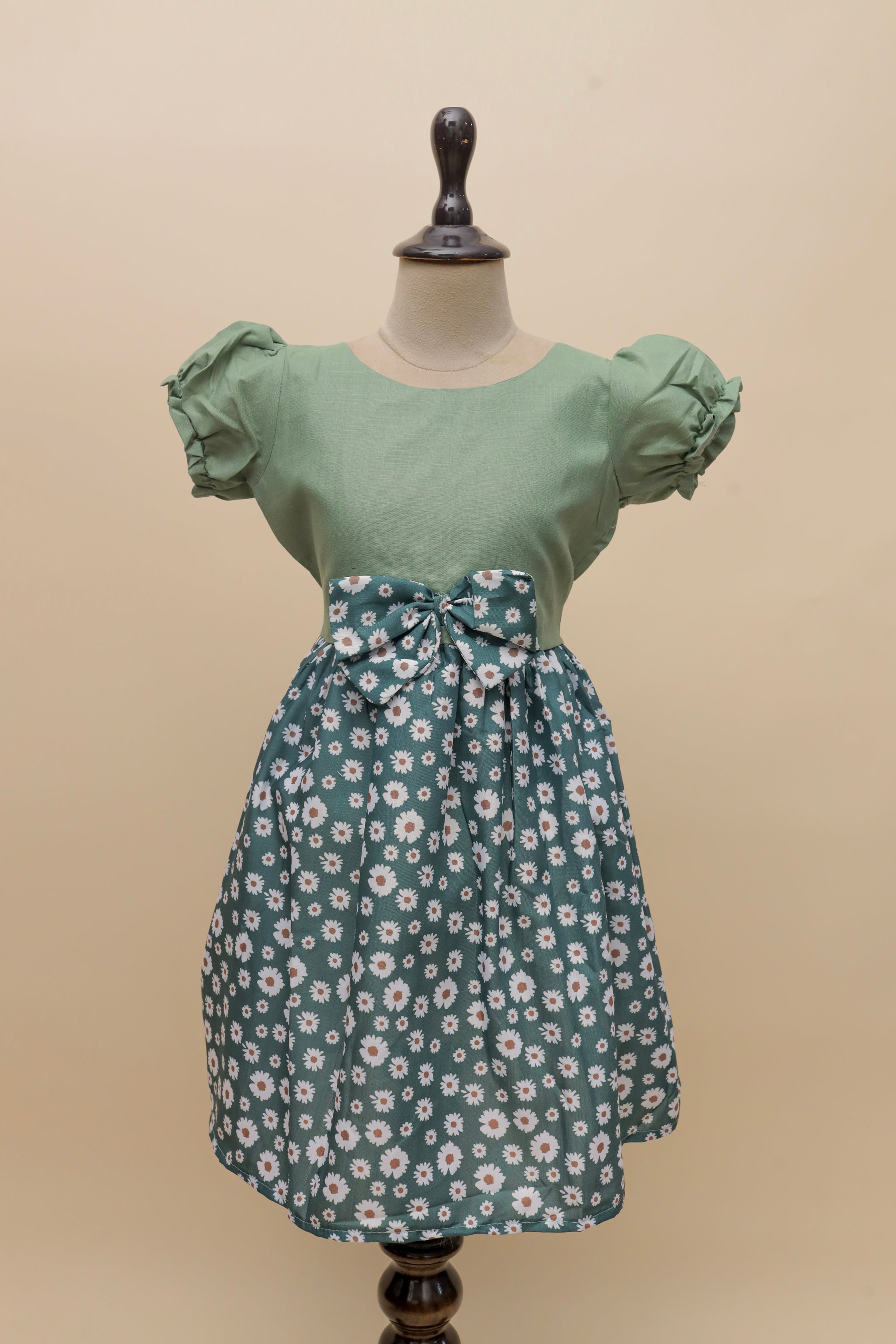 Mint Daisy Bow Frock