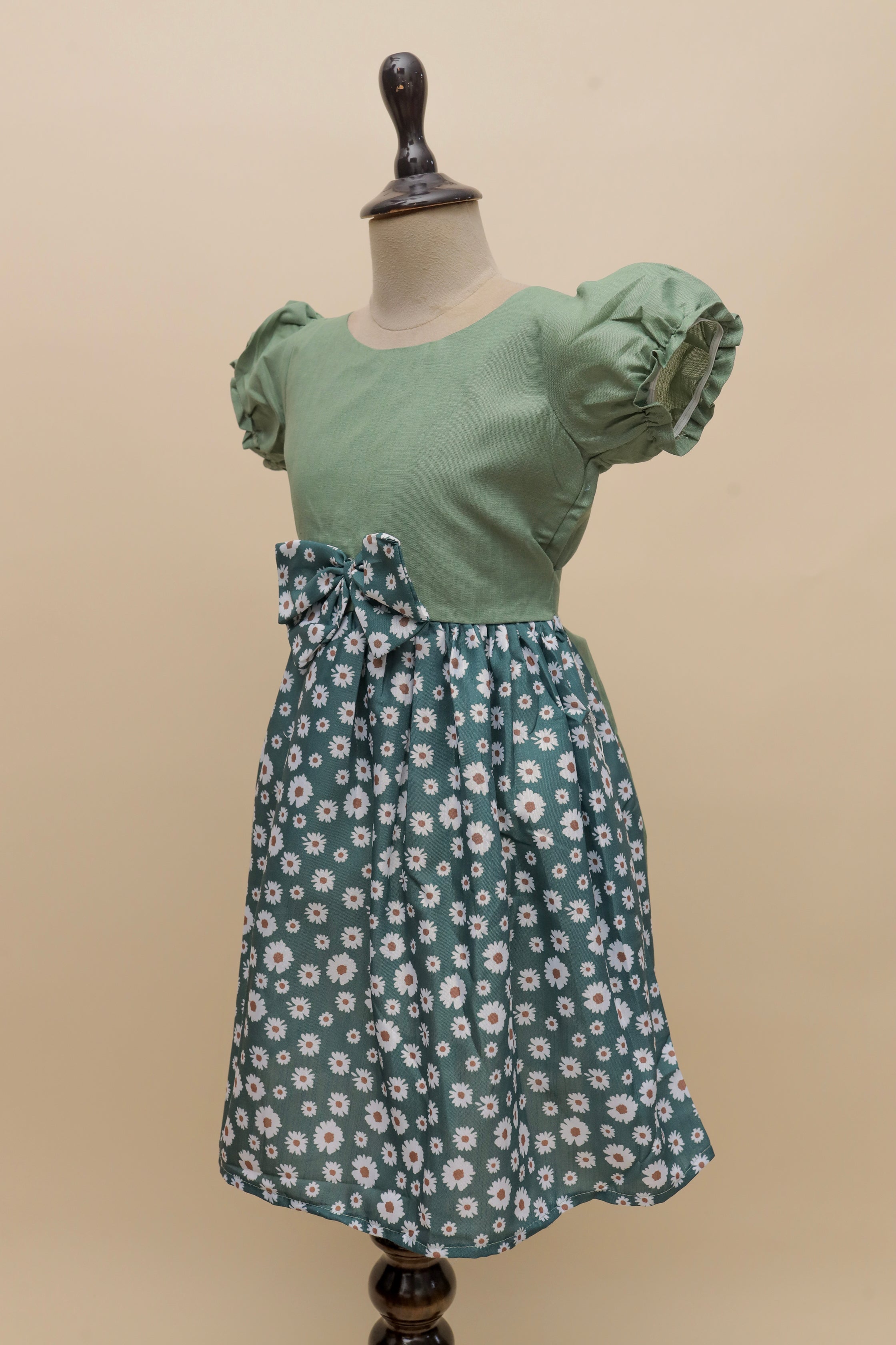 Mint Daisy Bow Frock