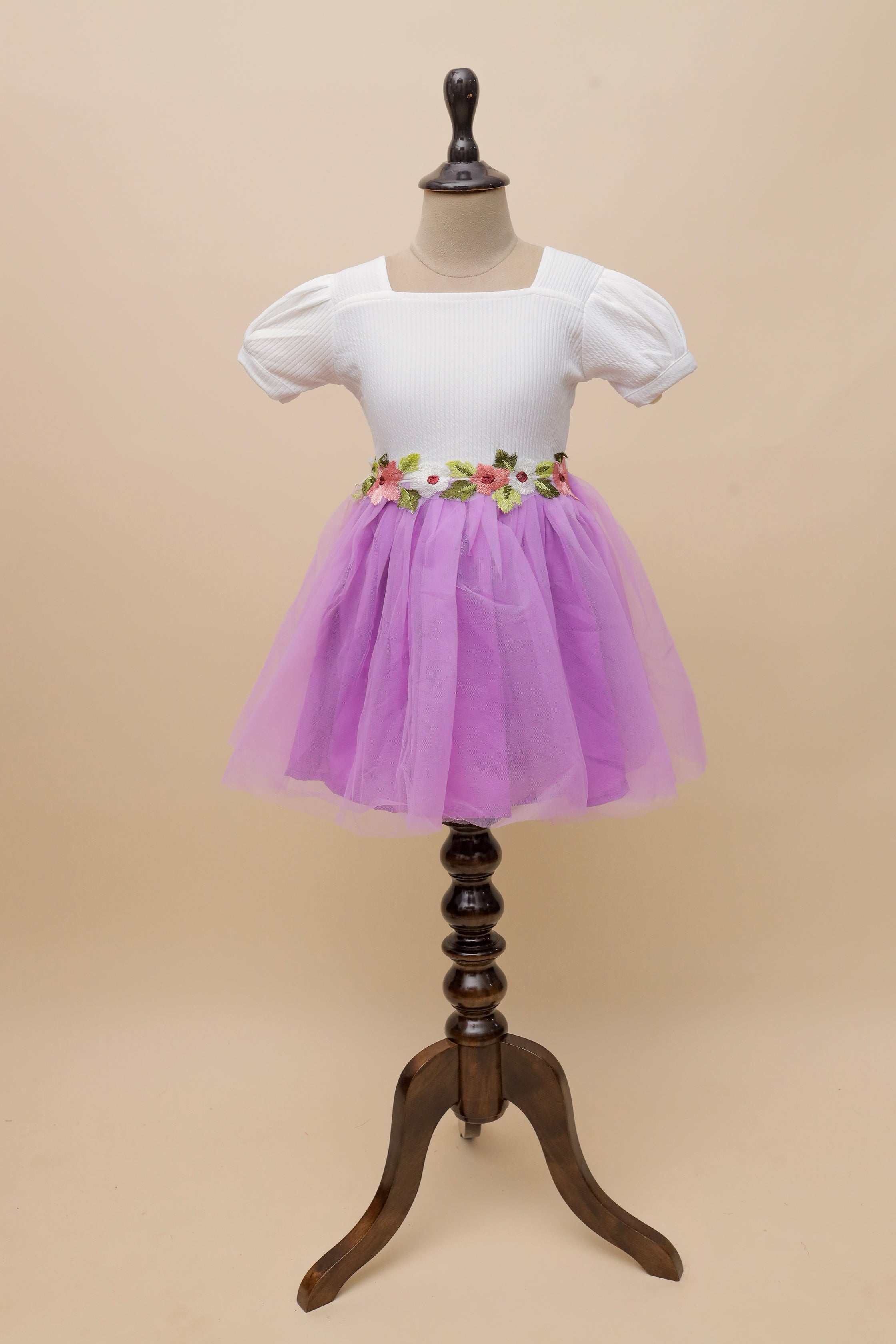 Pure Blossom Embroidered Frock