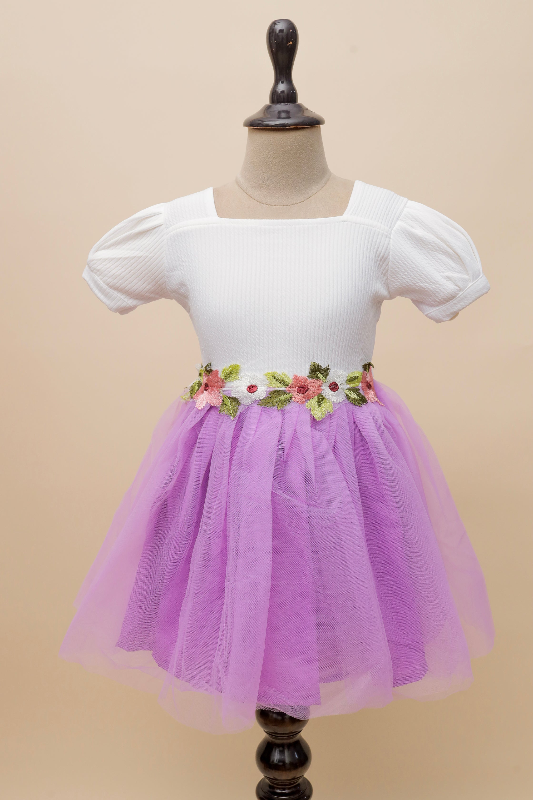 Pure Blossom Embroidered Frock