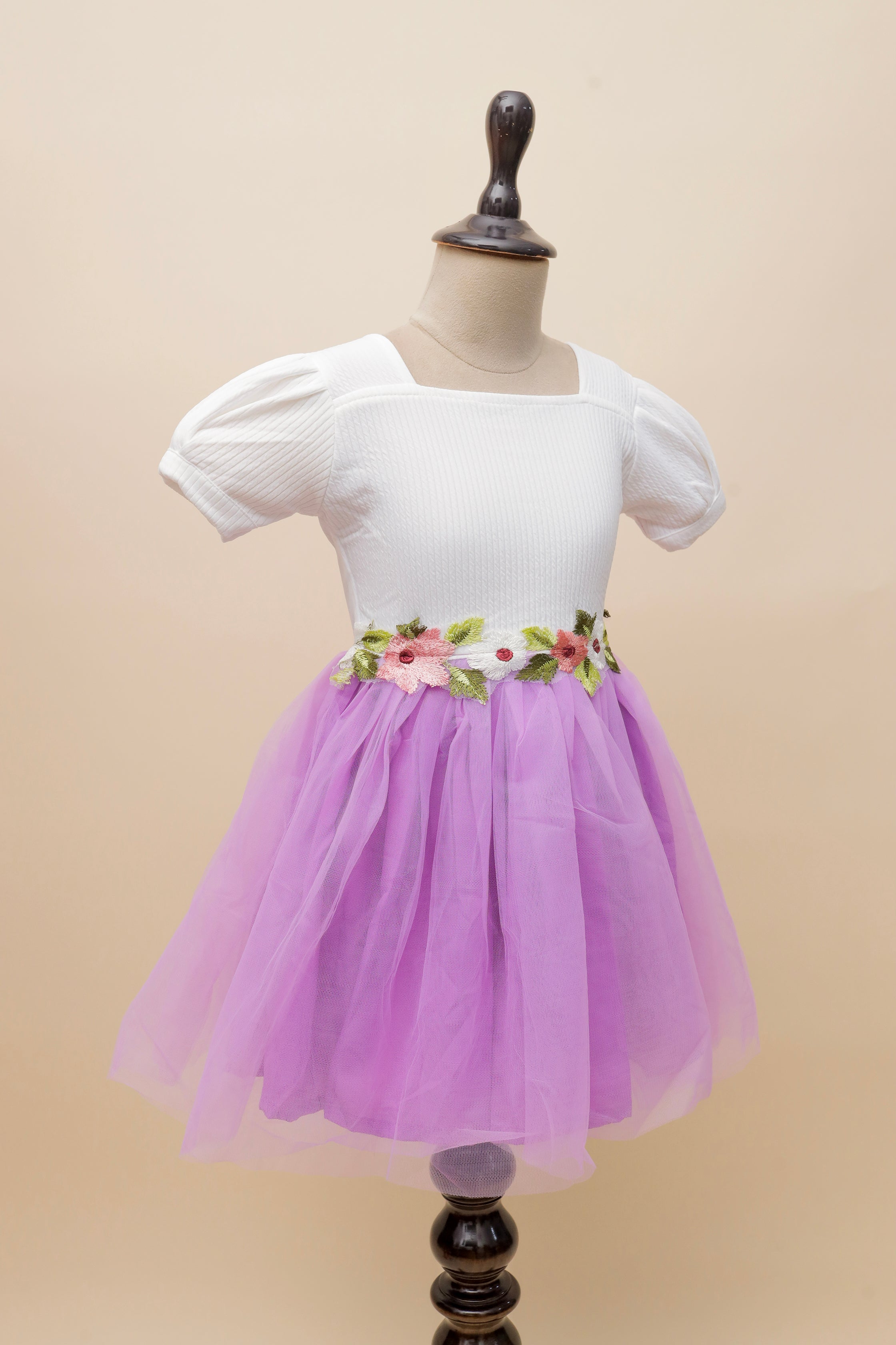 Pure Blossom Embroidered Frock