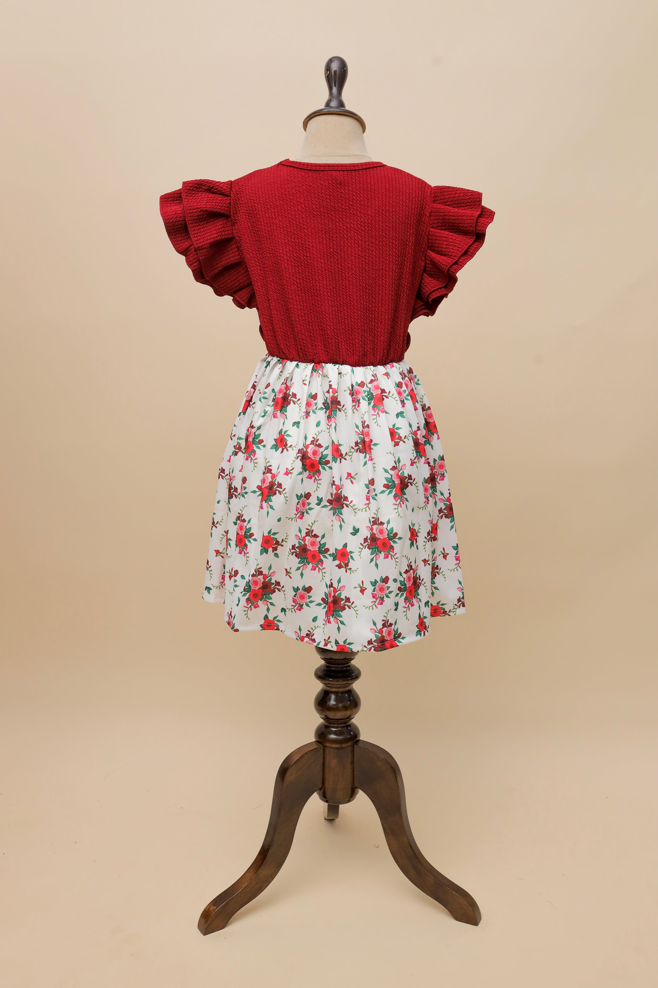 Rosy Bow Dungaree Set