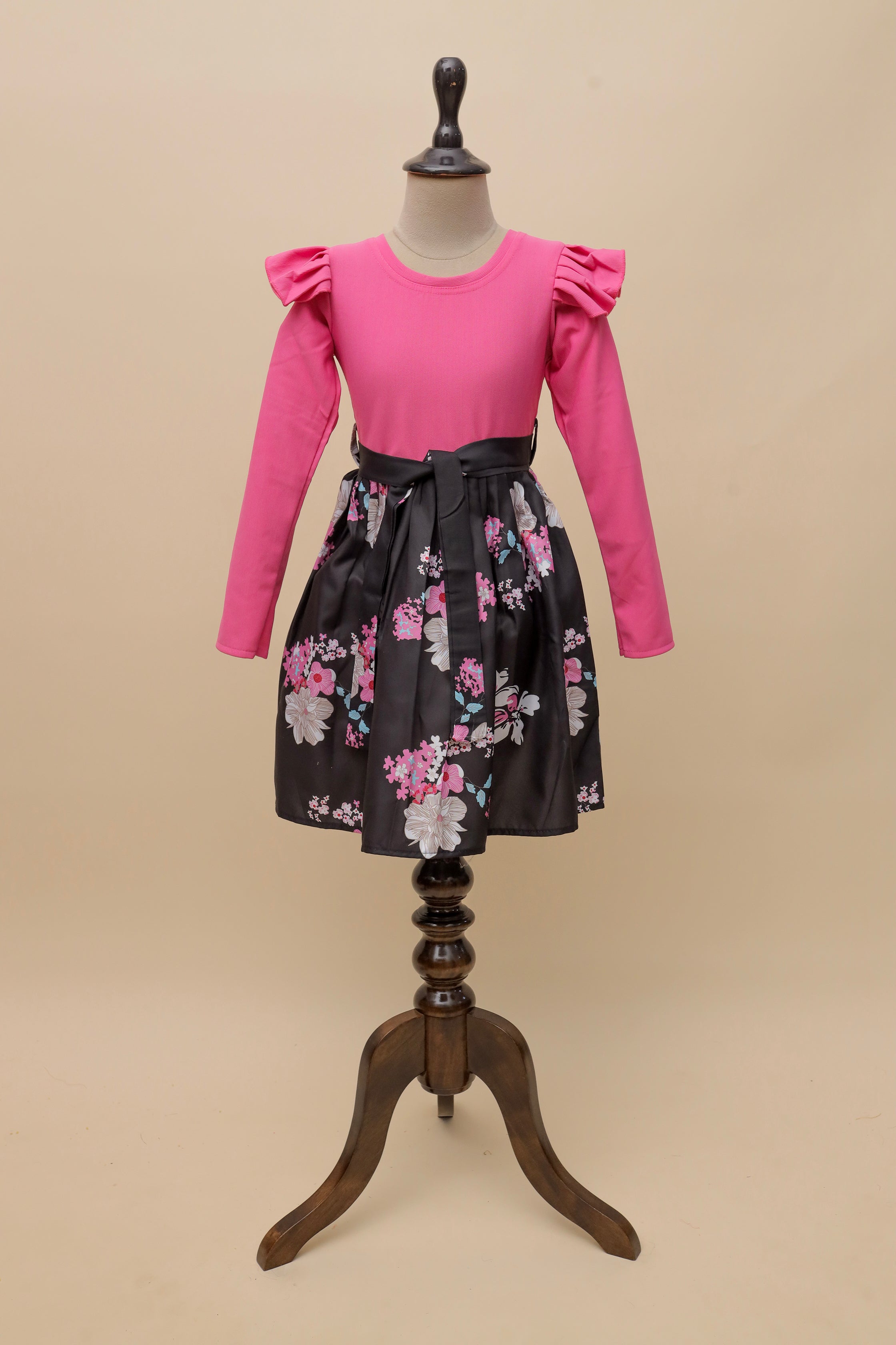 Midnight Blossom Bow Frock