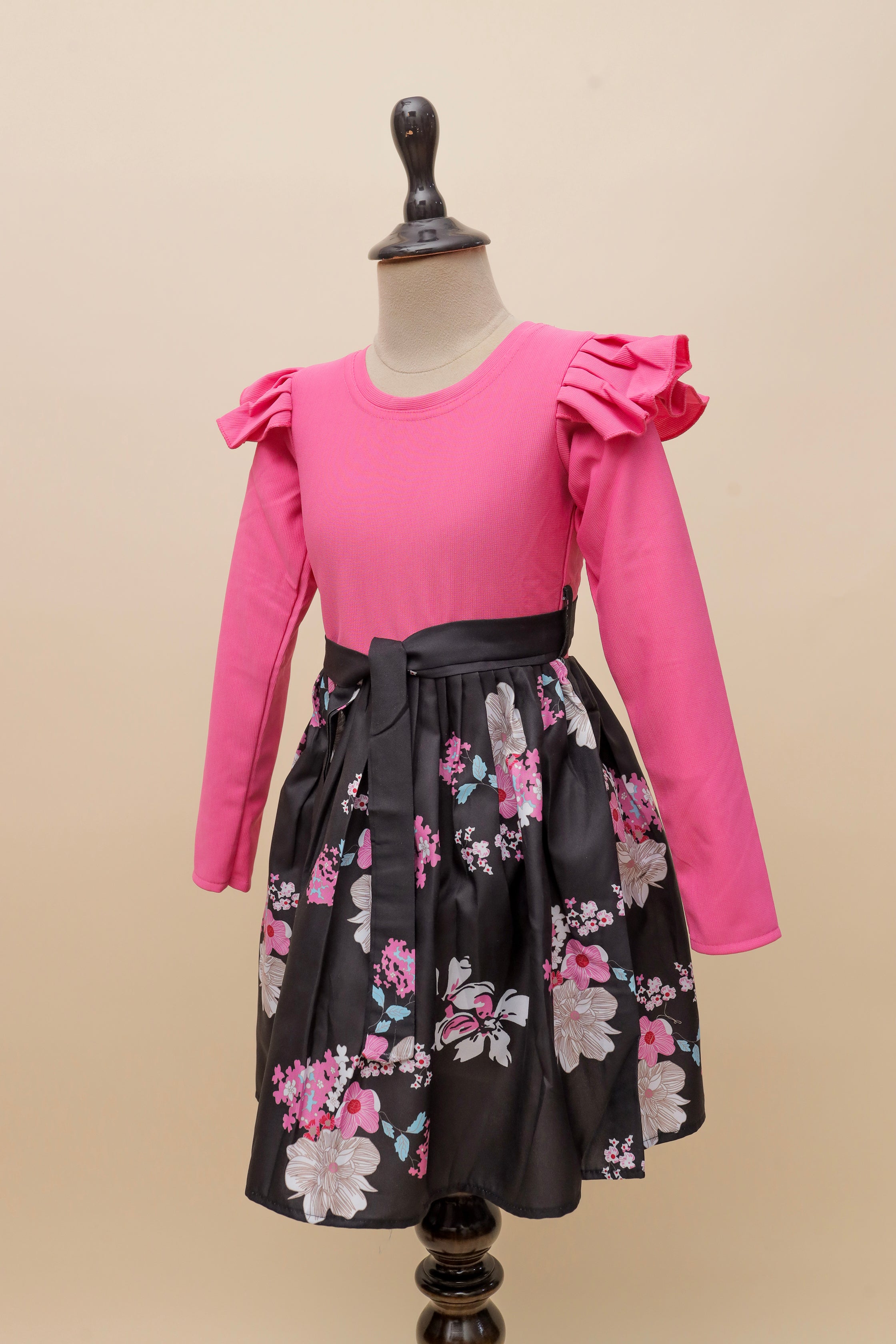 Midnight Blossom Bow Frock