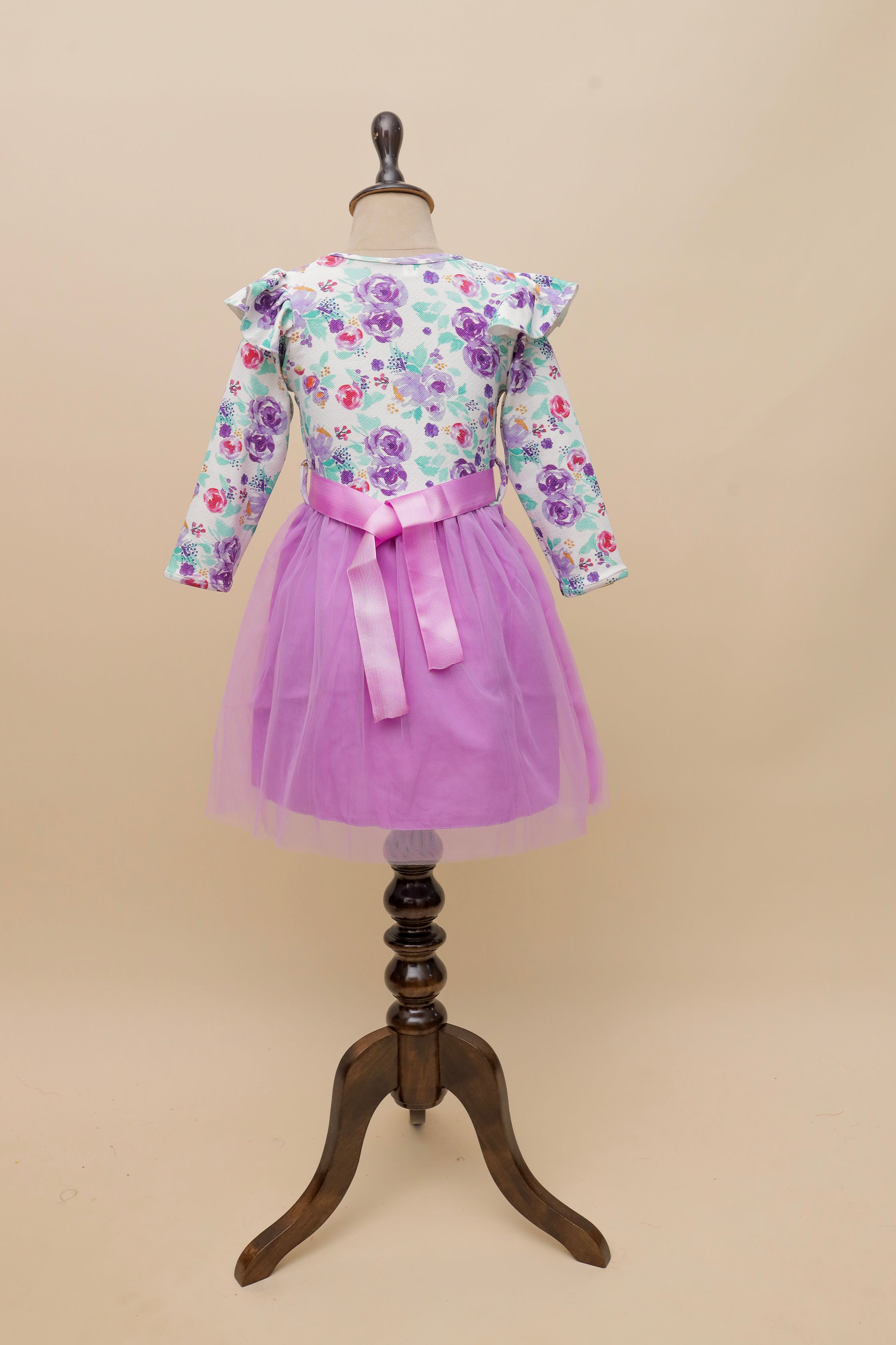 Lavender Garden Ruffle Frock