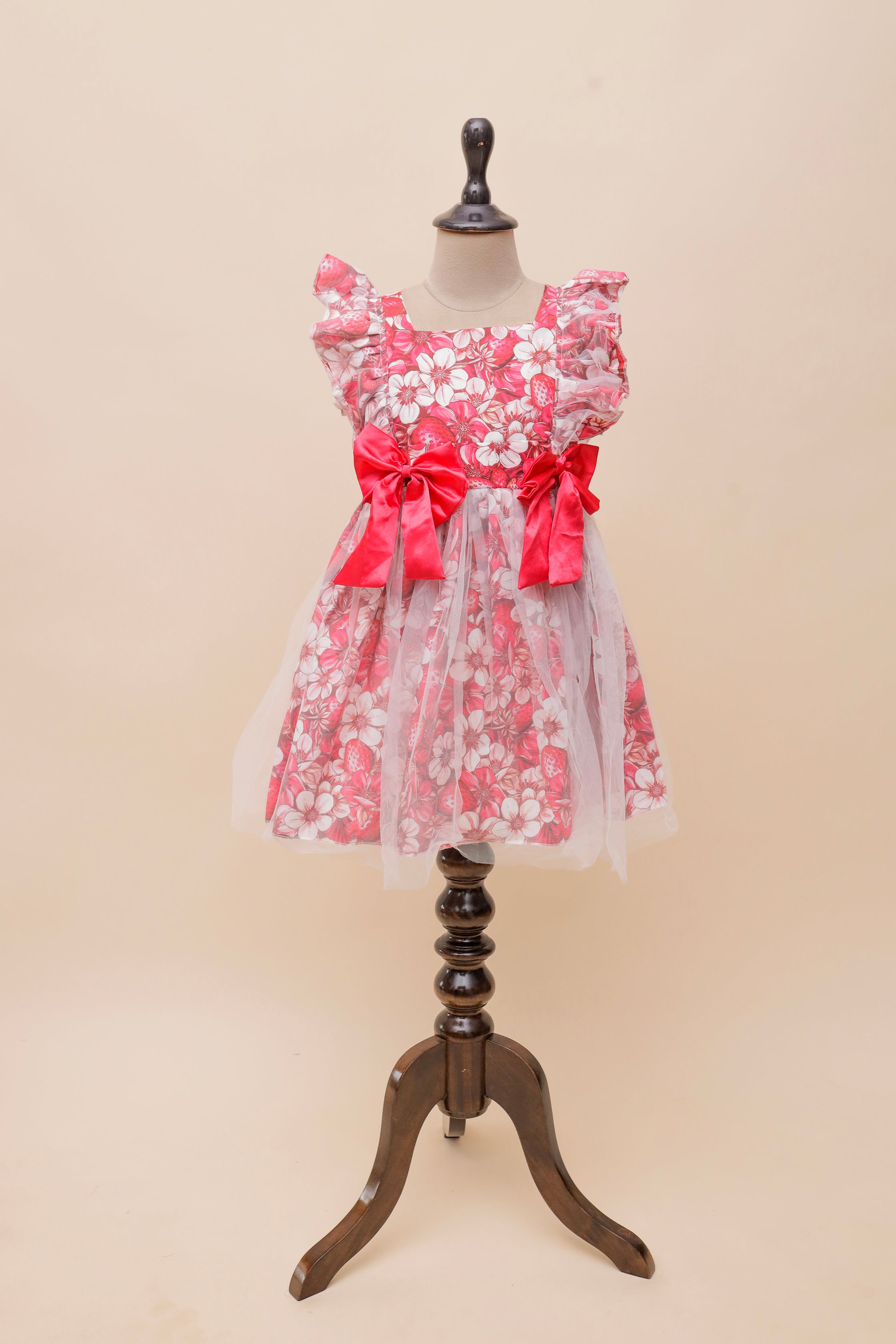 Strawberry Bow Blossom Frock