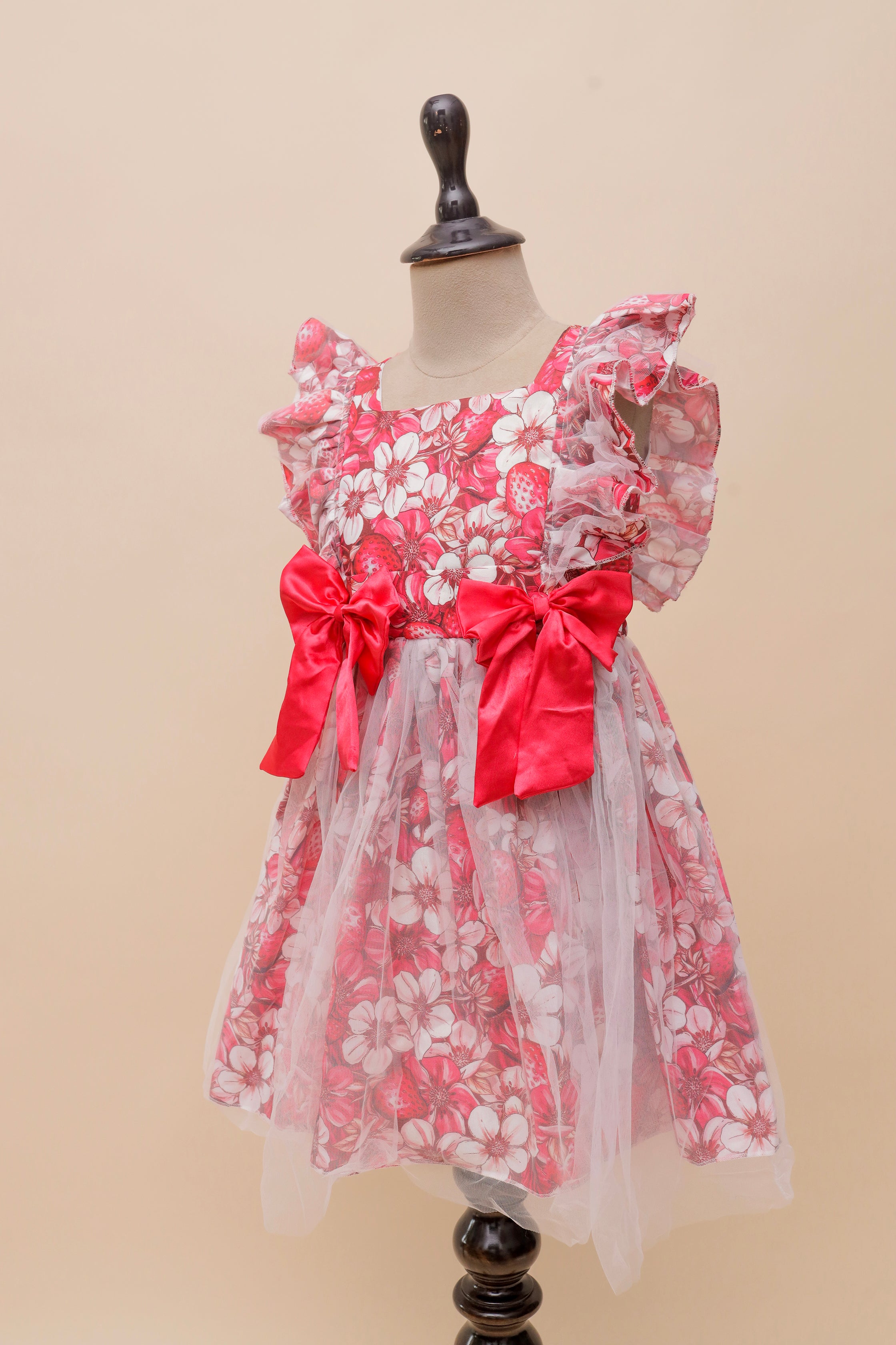 Strawberry Bow Blossom Frock
