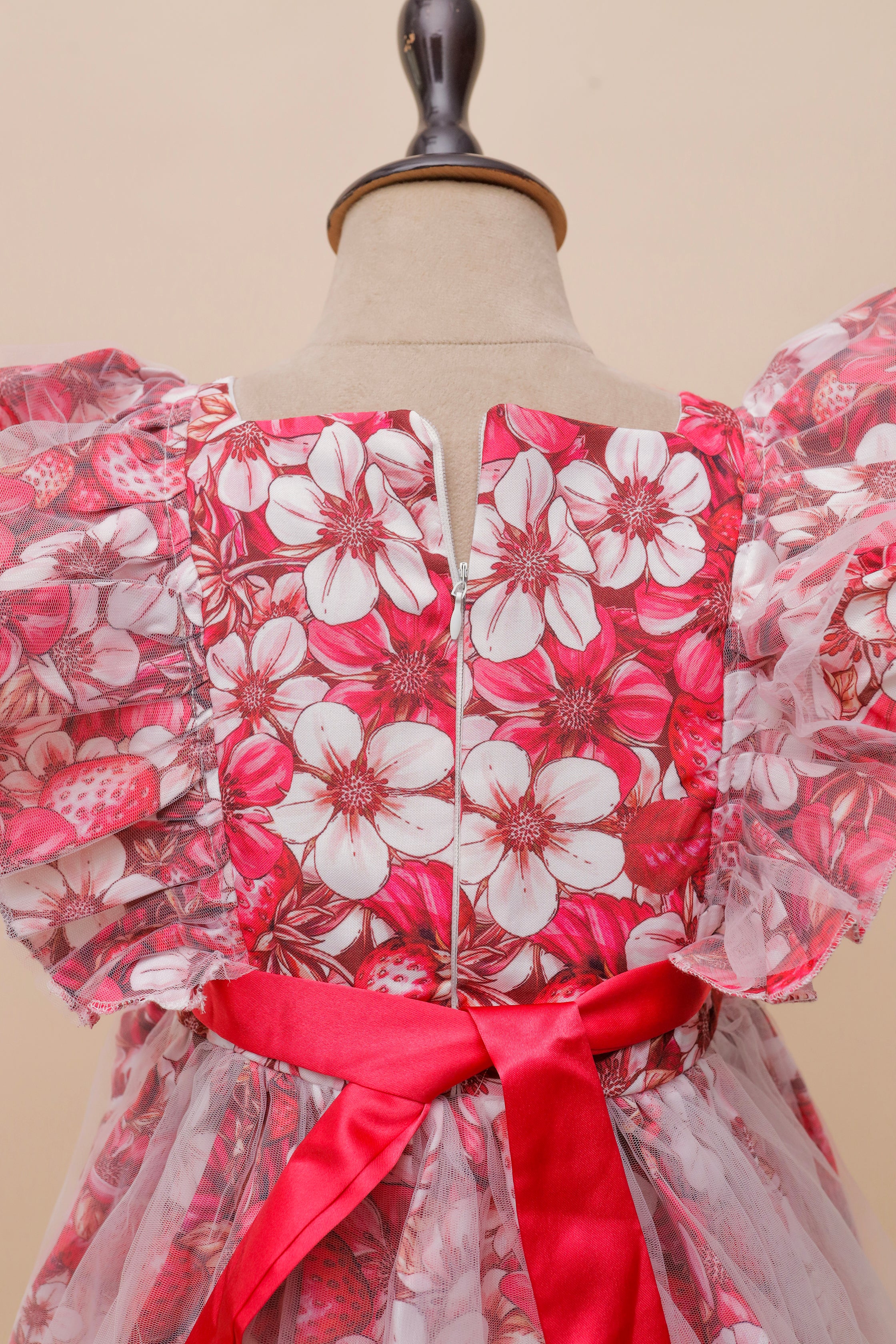 Strawberry Bow Blossom Frock