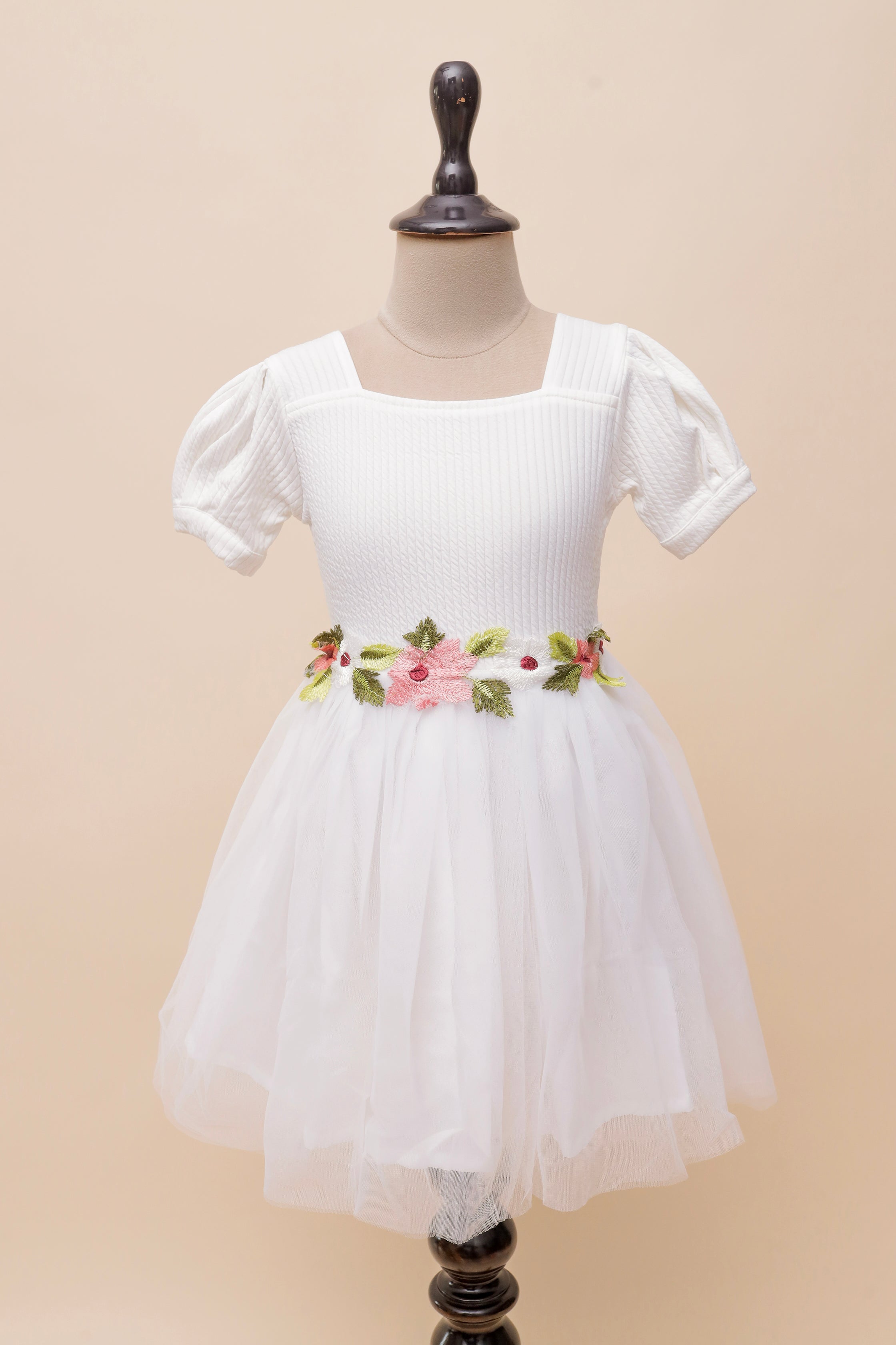 Pure Blossom Embroidered Frock
