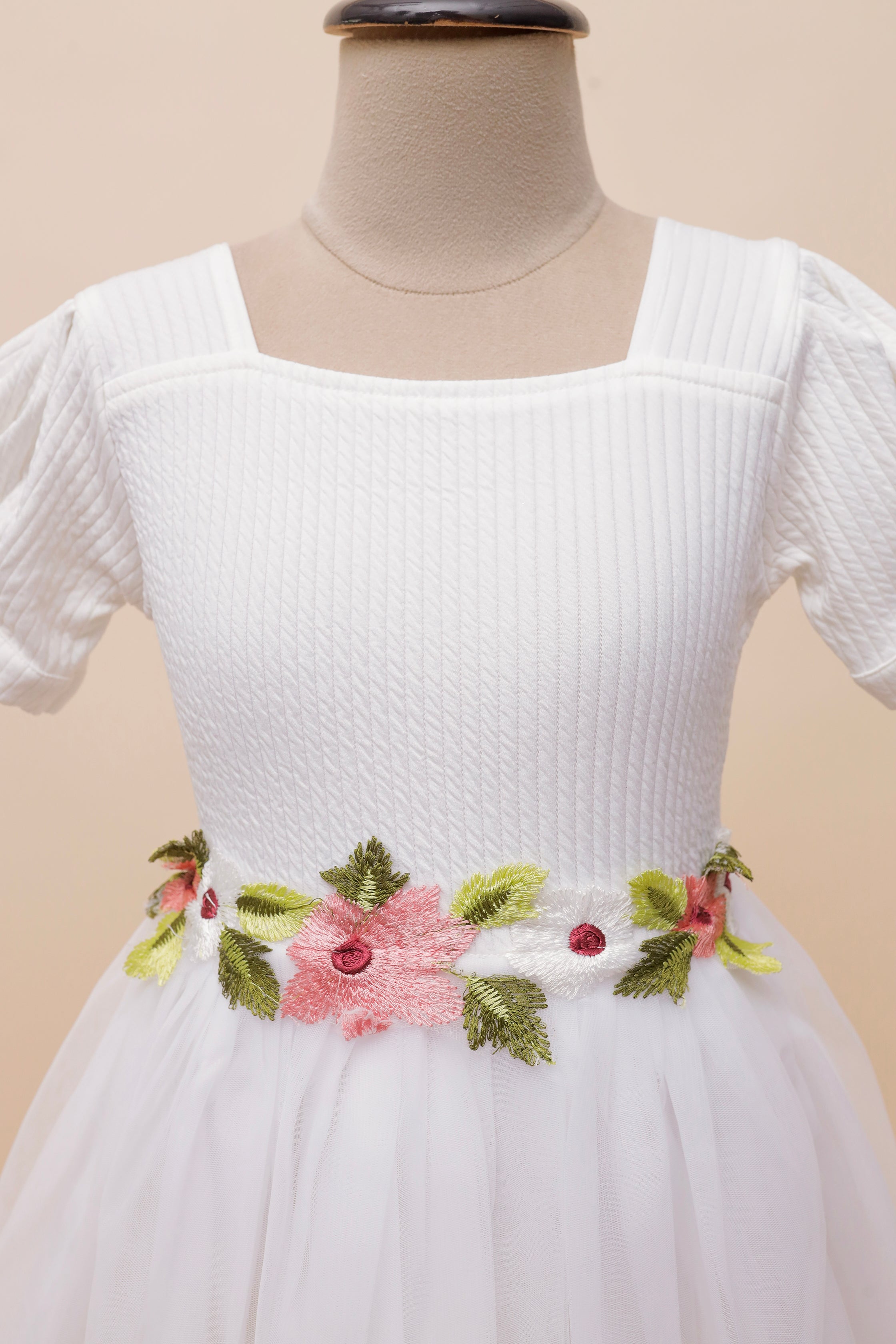 Pure Blossom Embroidered Frock