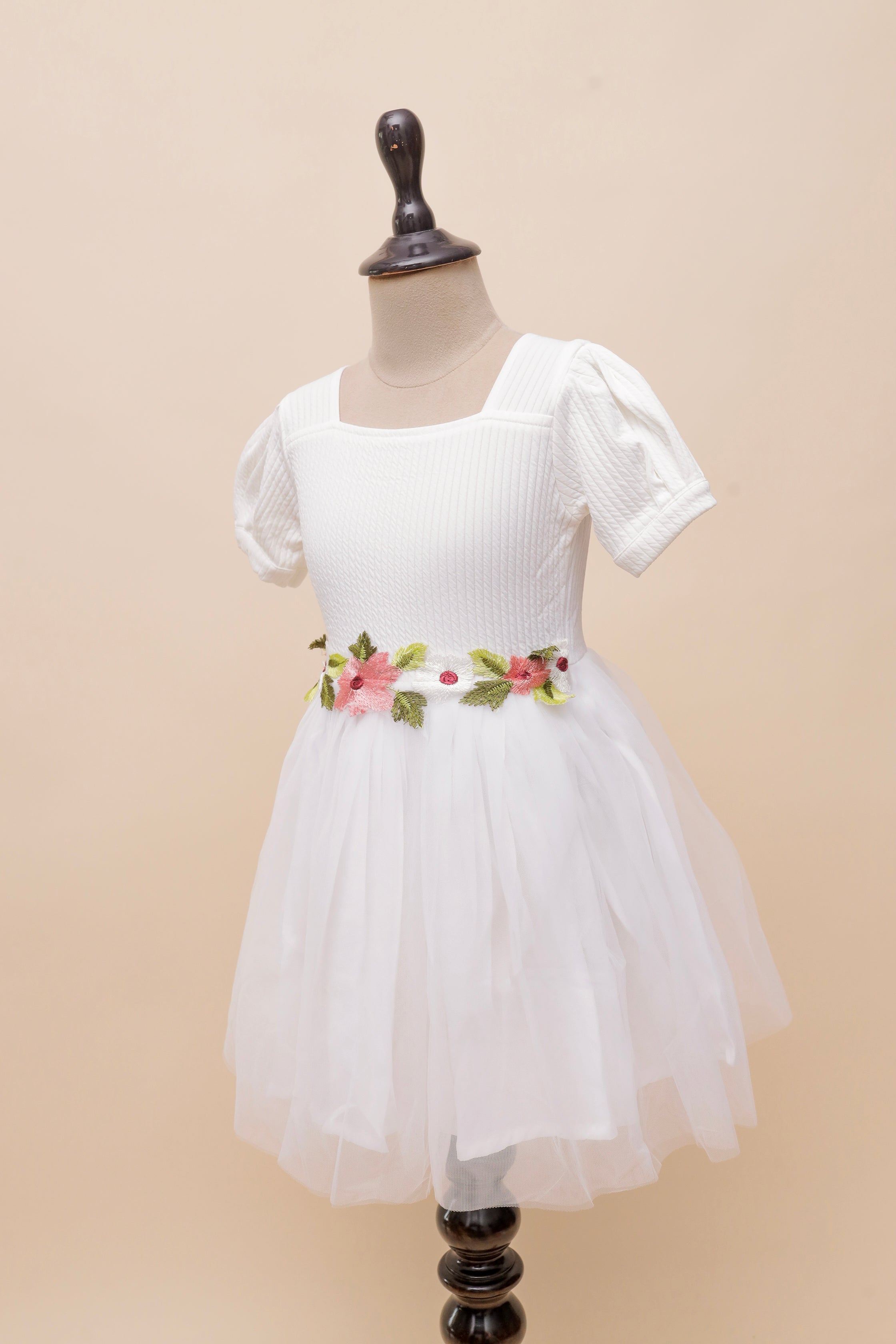 Pure Blossom Embroidered Frock