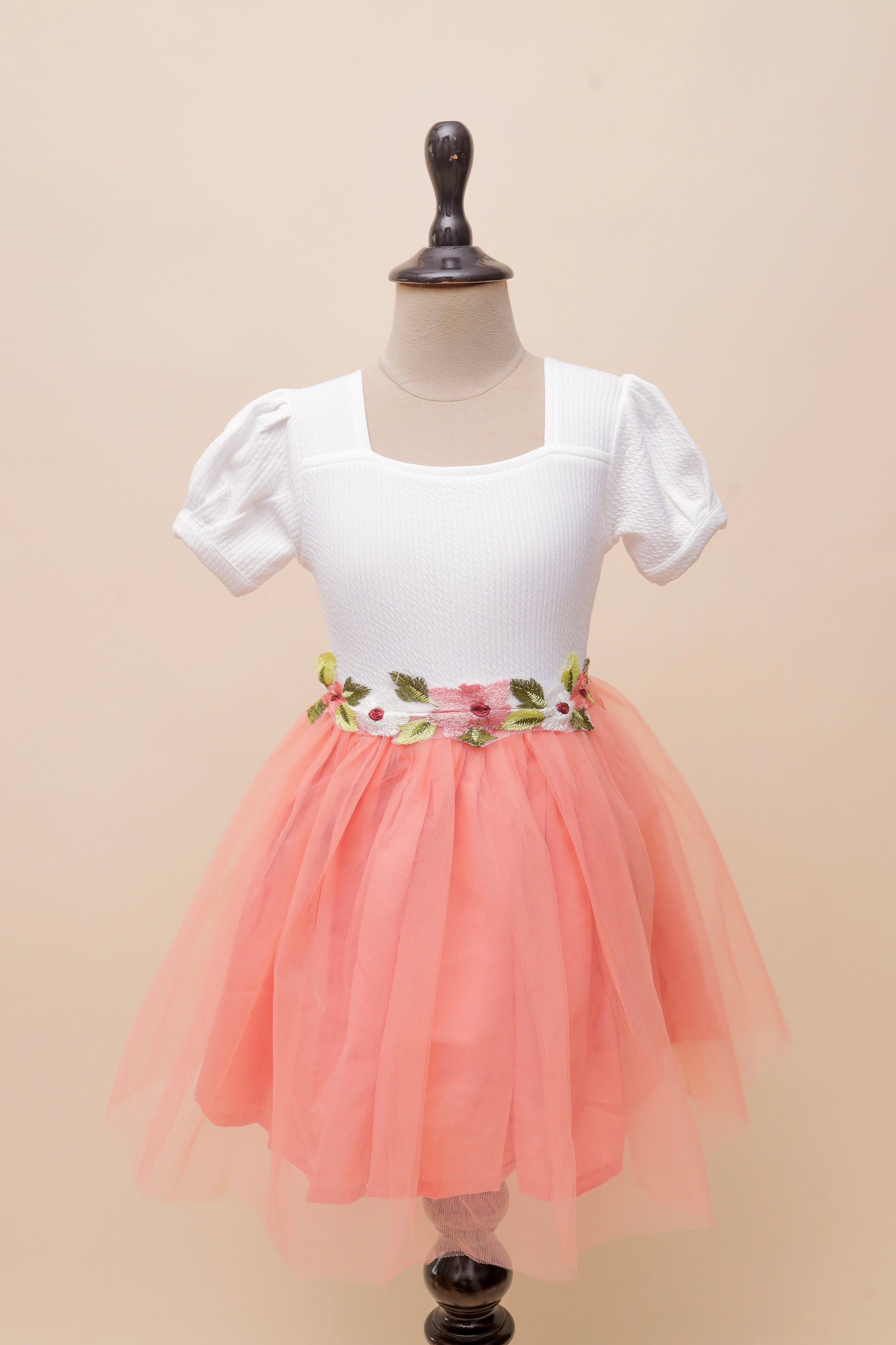 Pure Blossom Embroidered Frock