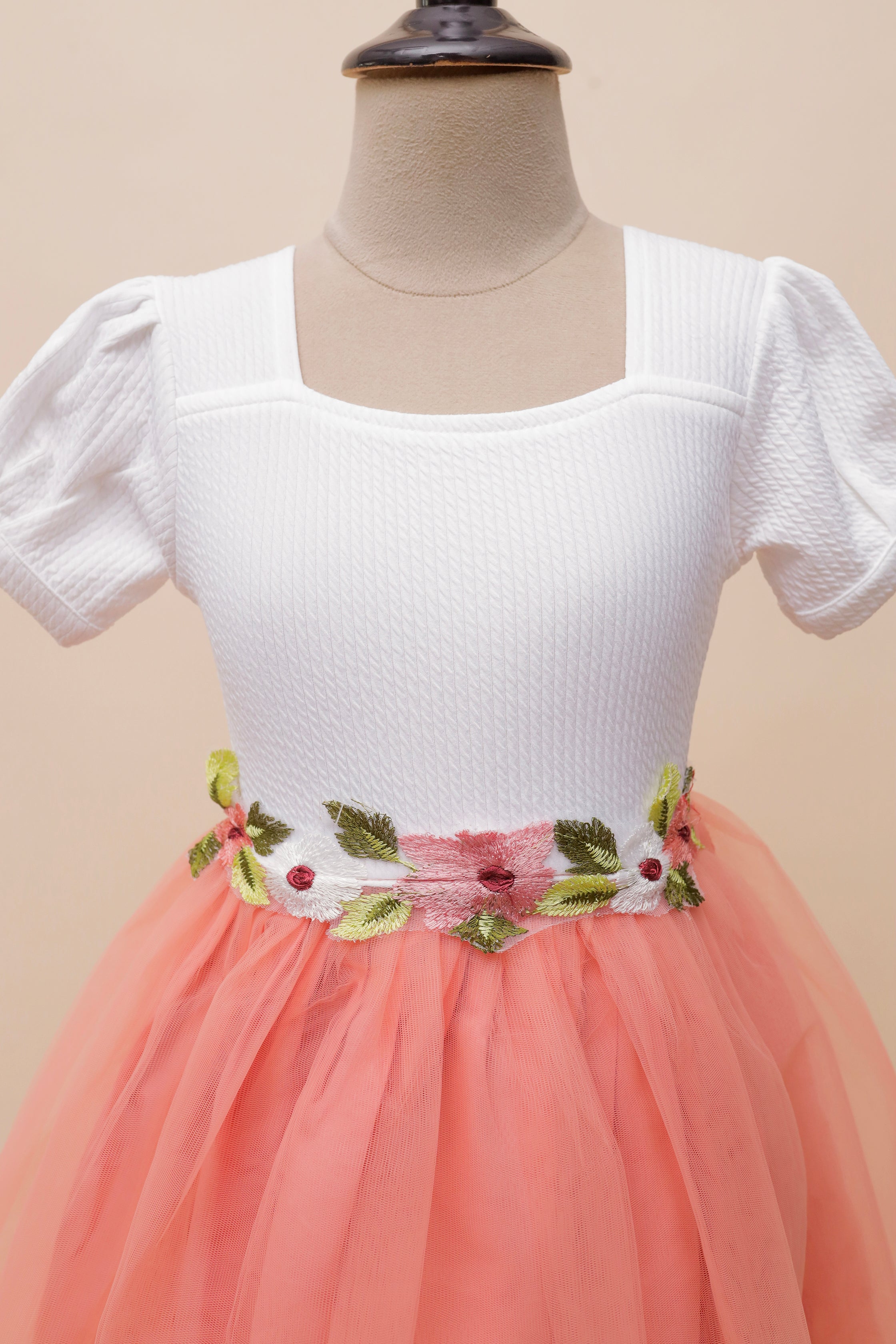 Pure Blossom Embroidered Frock