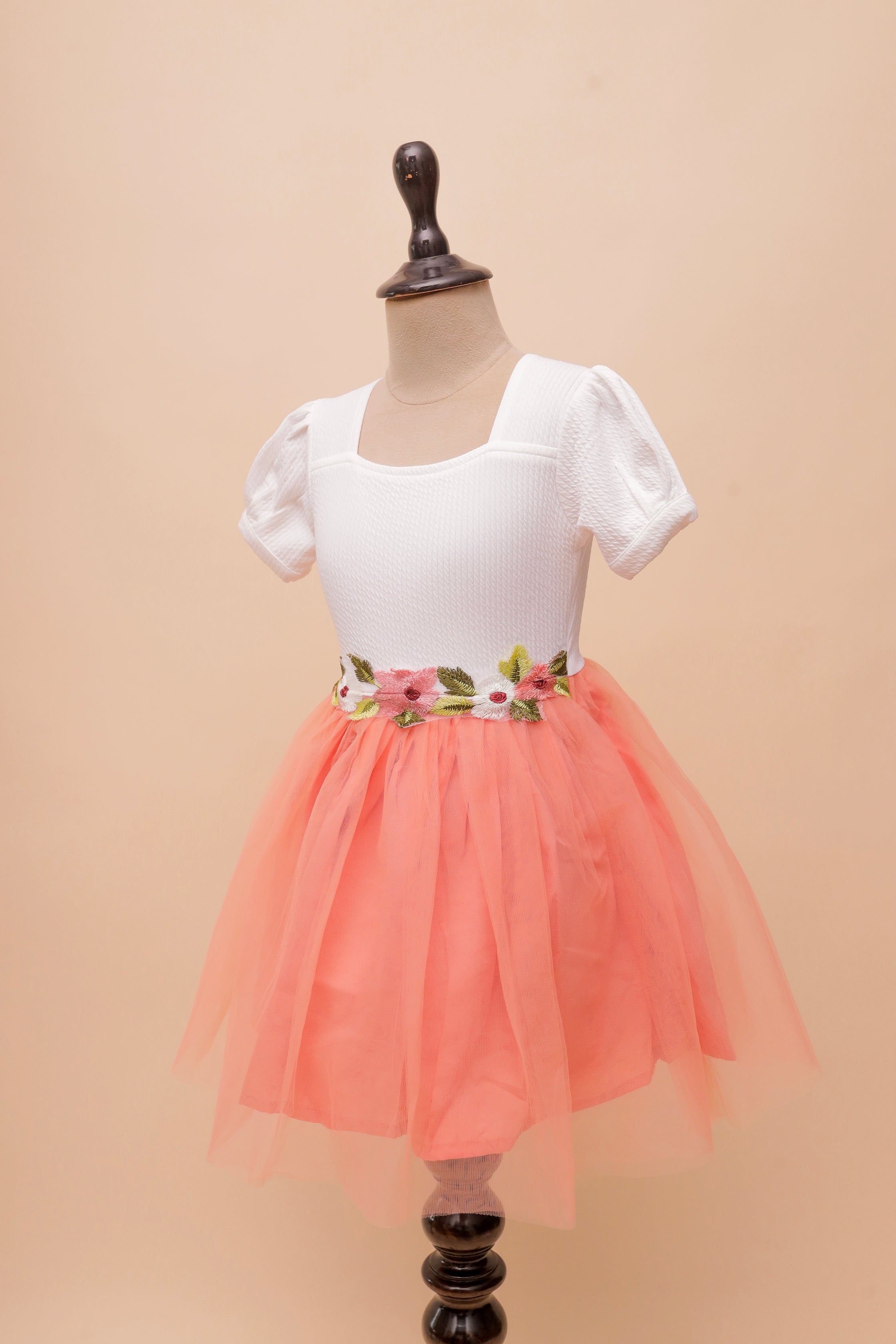 Pure Blossom Embroidered Frock