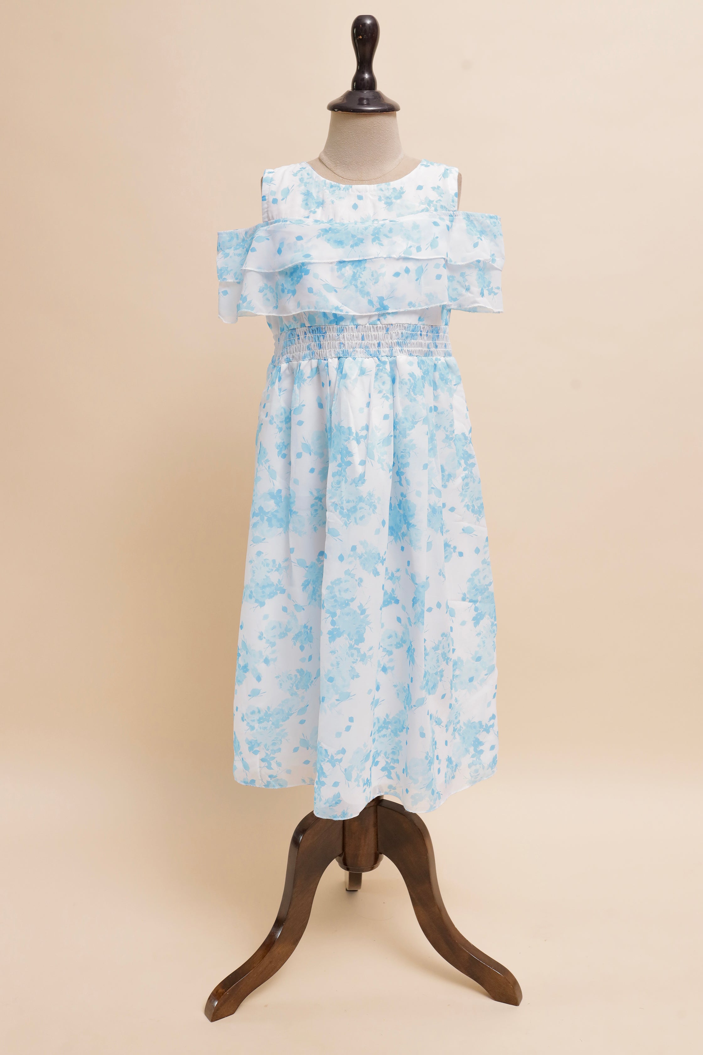 Pink Blossom Ruffle Maxi