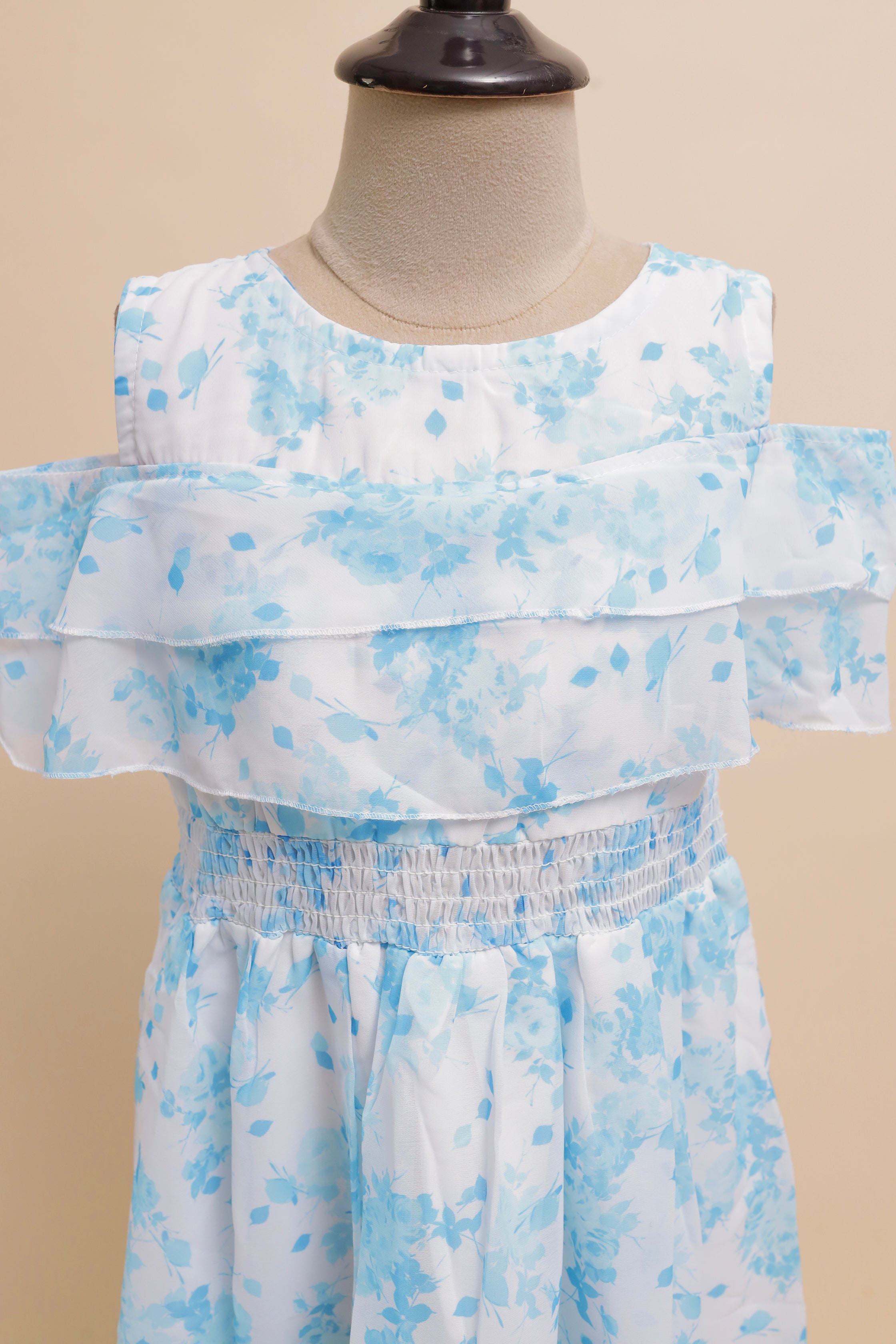 Pink Blossom Ruffle Maxi