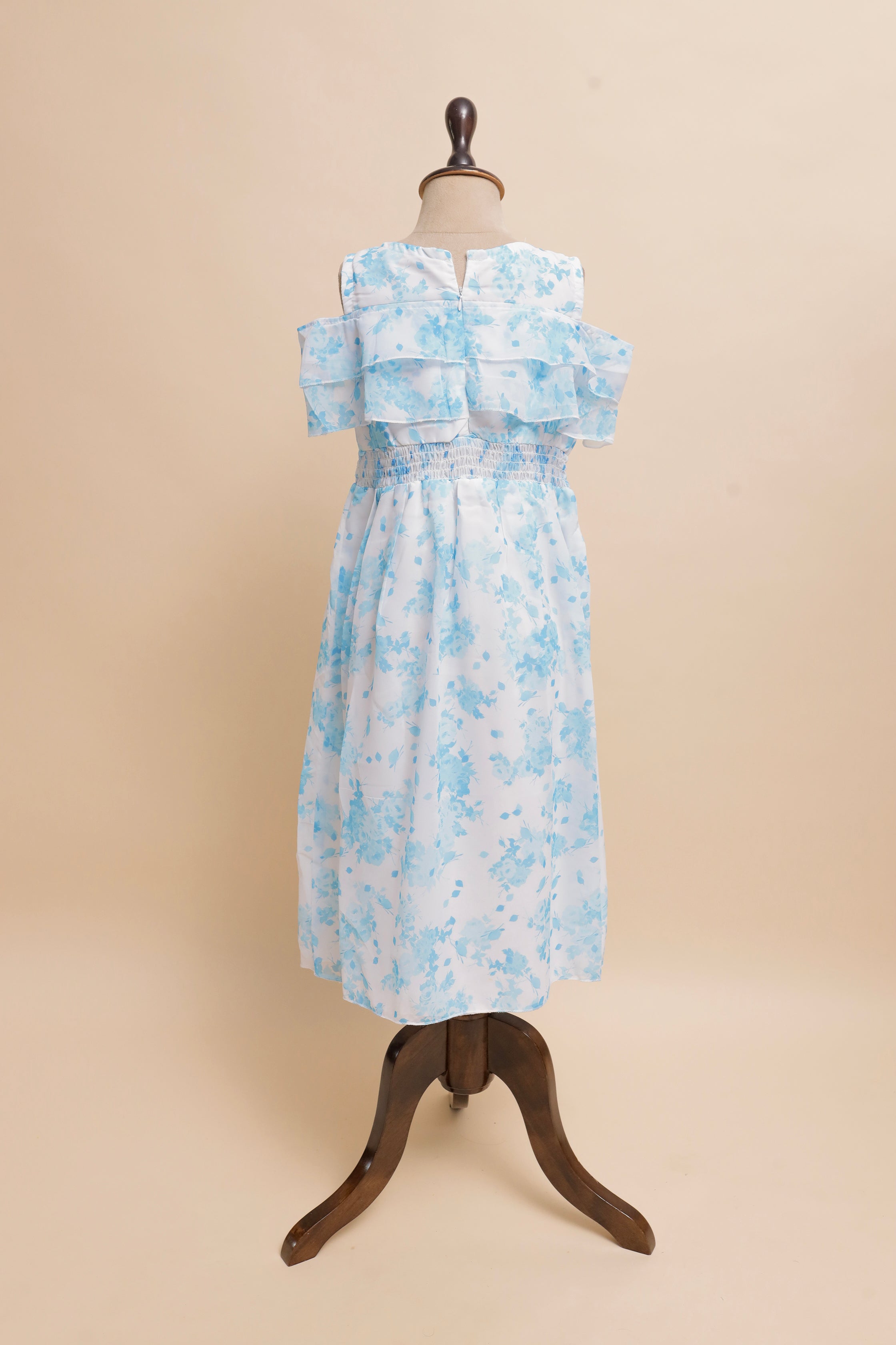 Pink Blossom Ruffle Maxi