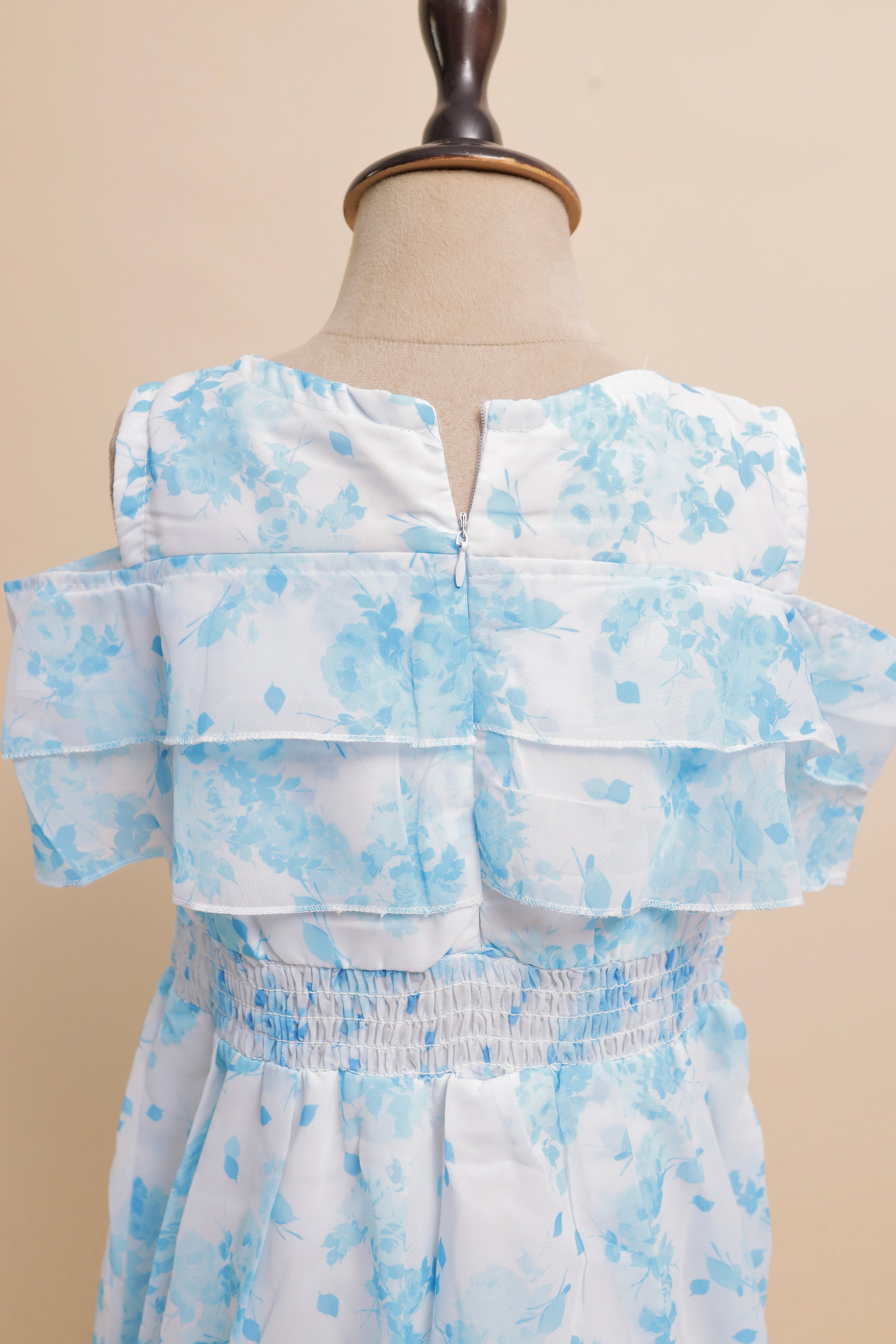 Pink Blossom Ruffle Maxi
