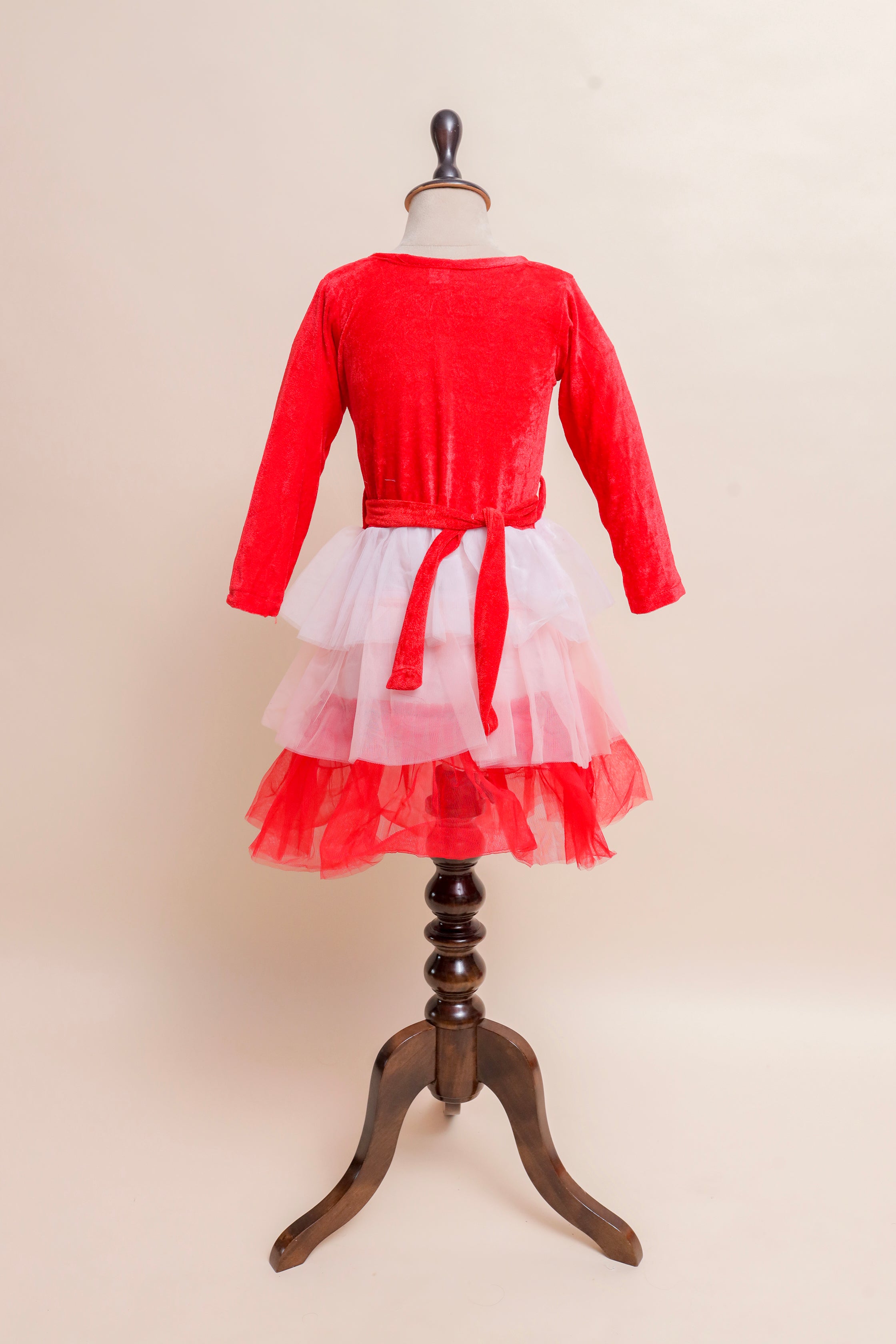 Scarlet Velvet Ombre Tutu Gown