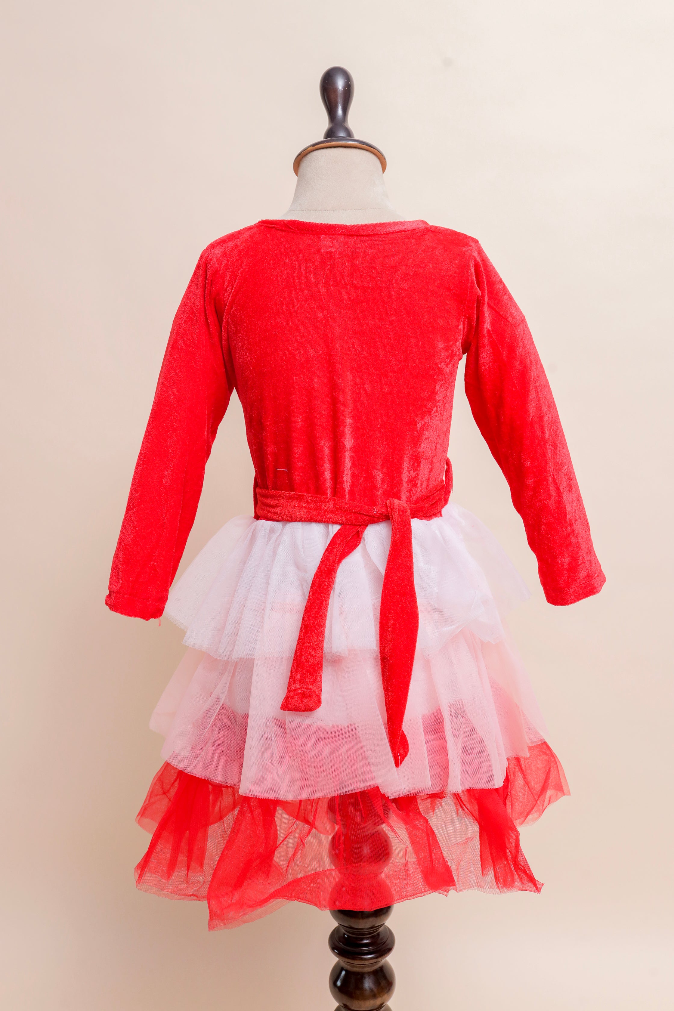 Scarlet Velvet Ombre Tutu Gown