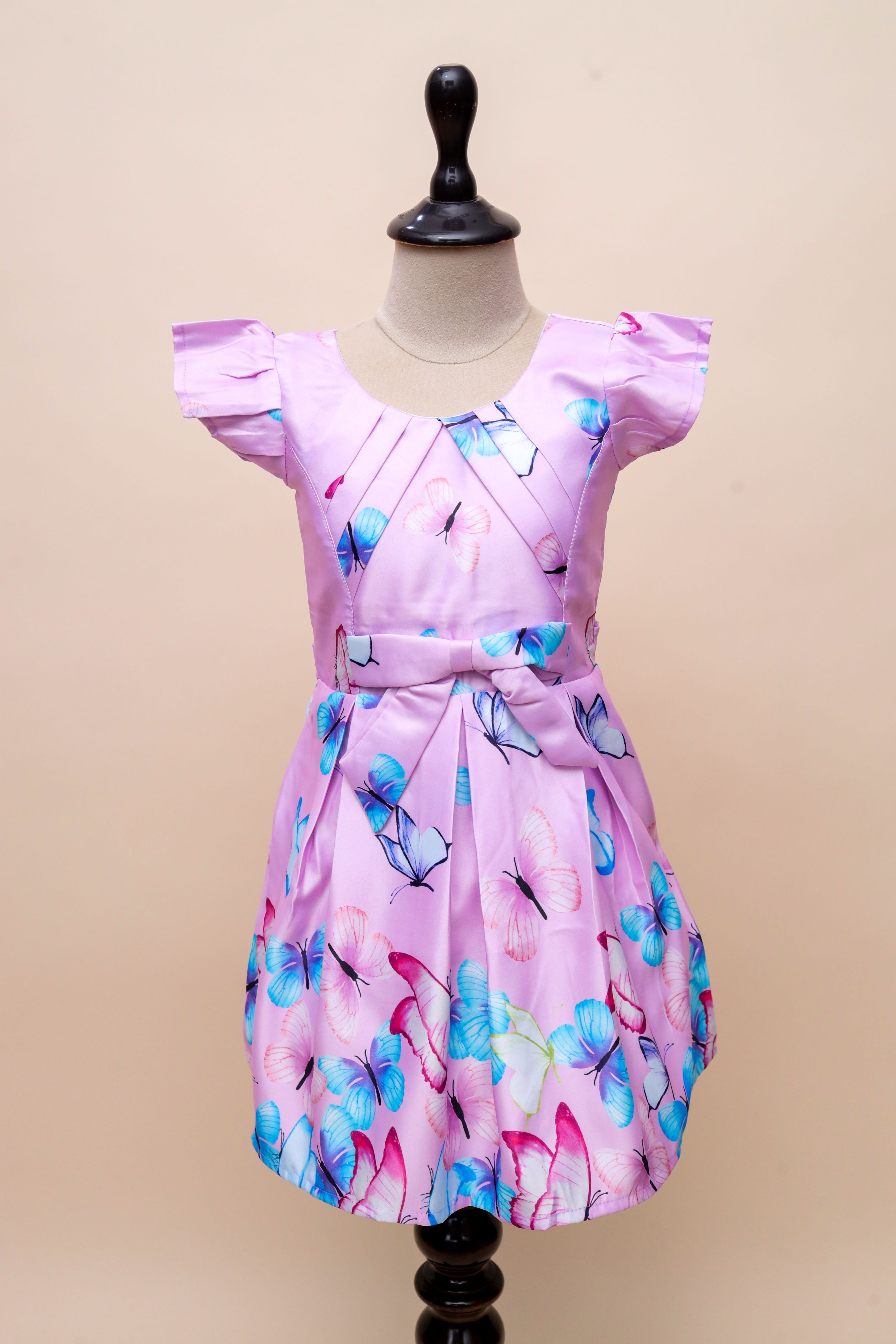 Butterfly Print Frock Dress