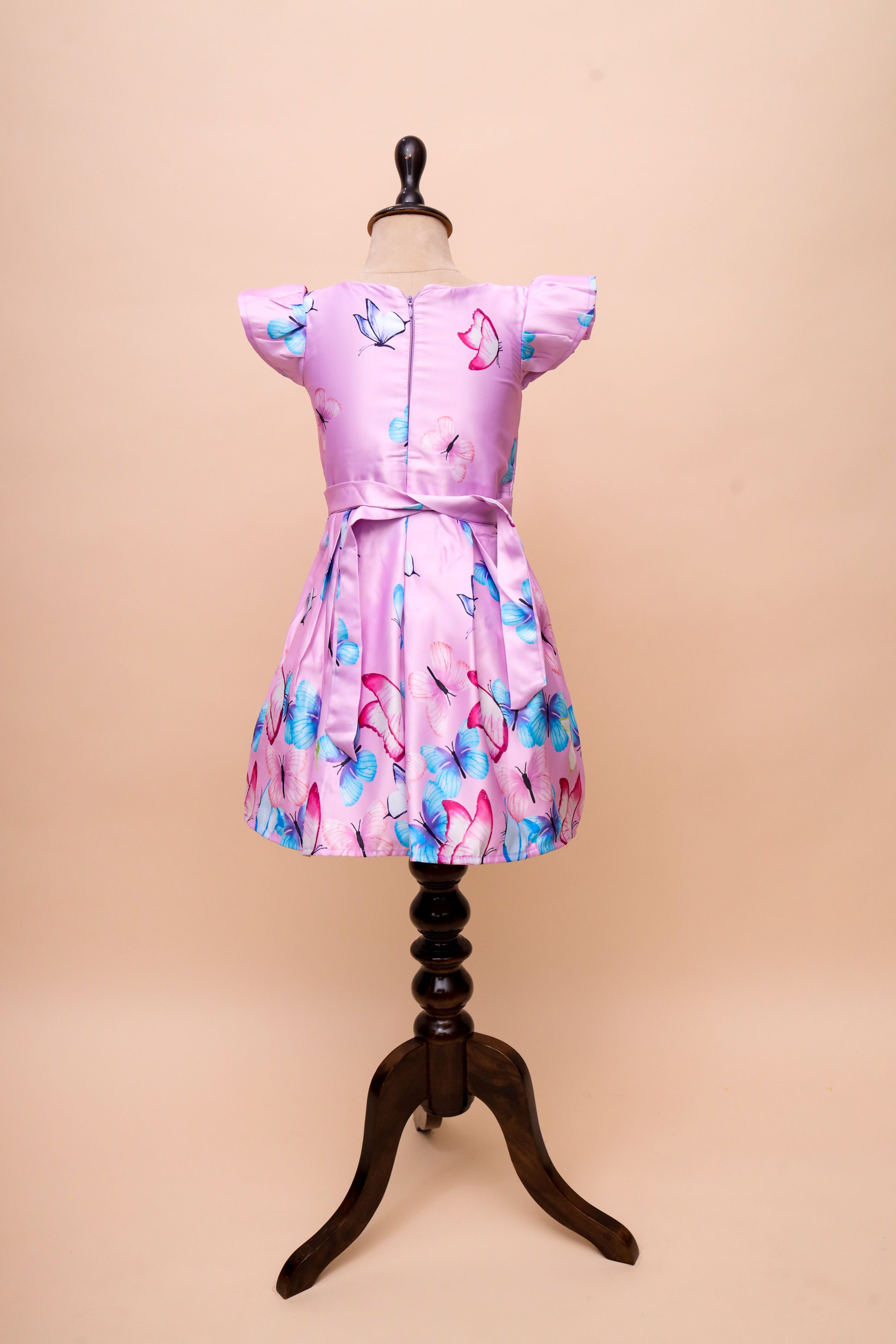 Butterfly Print Frock Dress