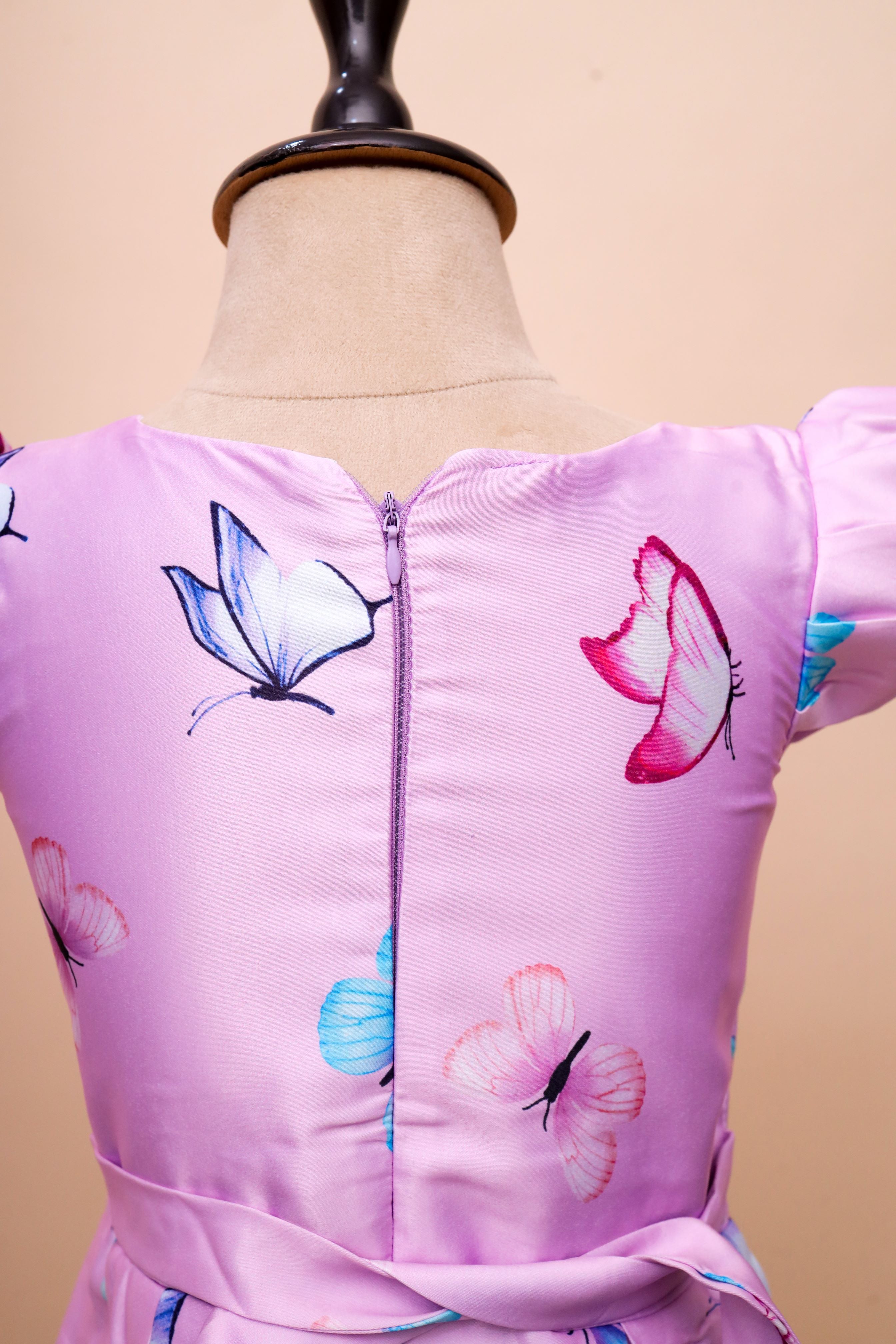 Butterfly Print Frock Dress