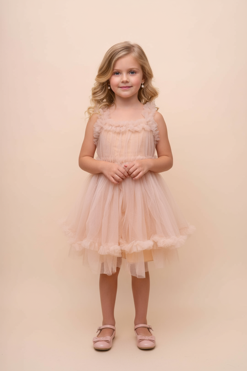 Pastel Tulle Frock Dress