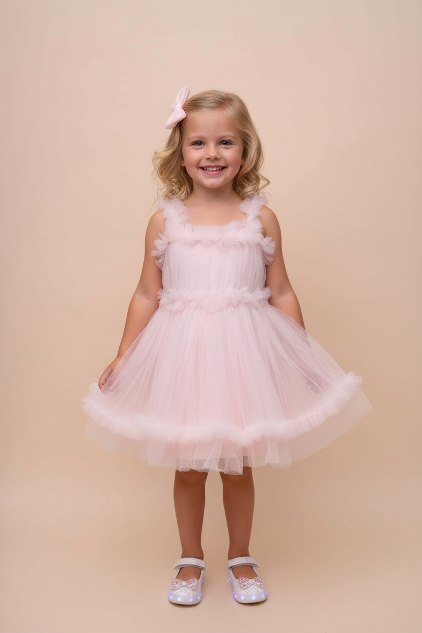 Pastel Tulle Frock Dress