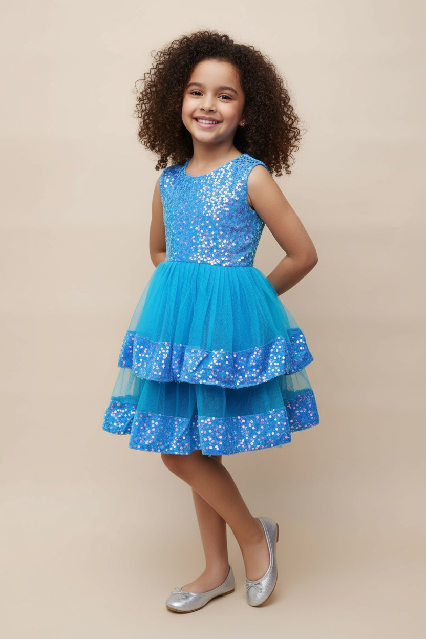 Snow Princess Sequin Gown