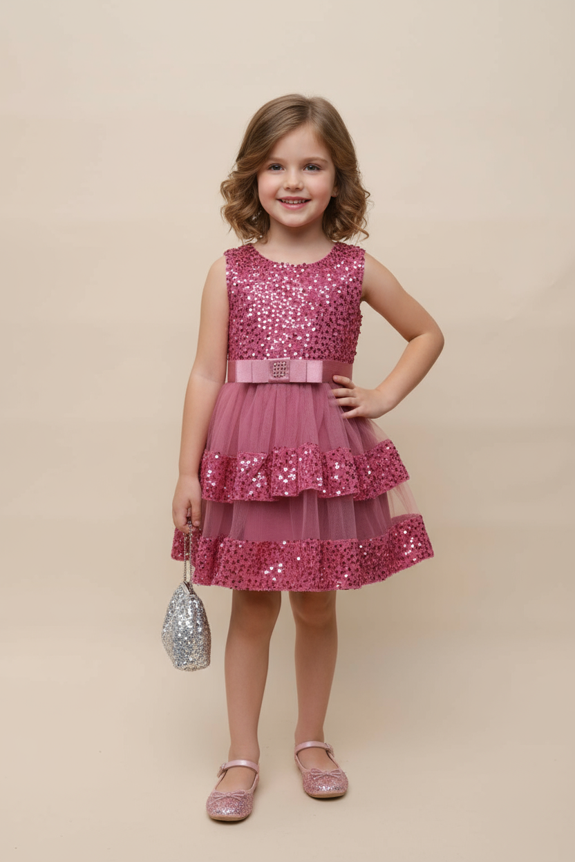 Snow Princess Sequin Gown