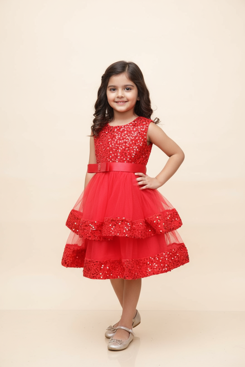 Snow Princess Sequin Gown