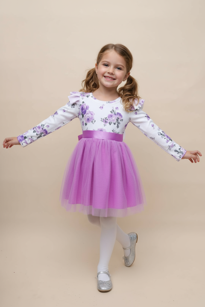 Lilac Blossom Party Dress