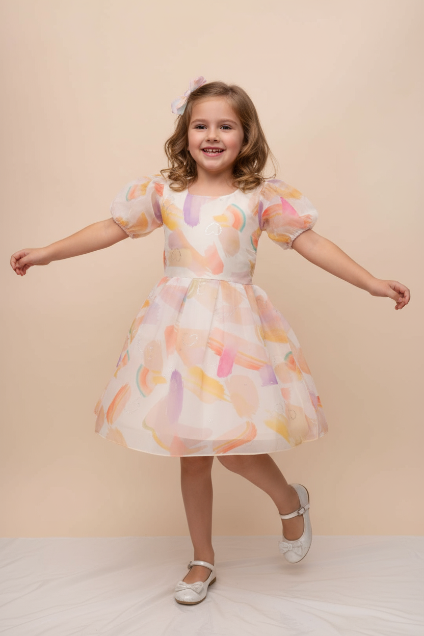 Sunset Rainbow Frock
